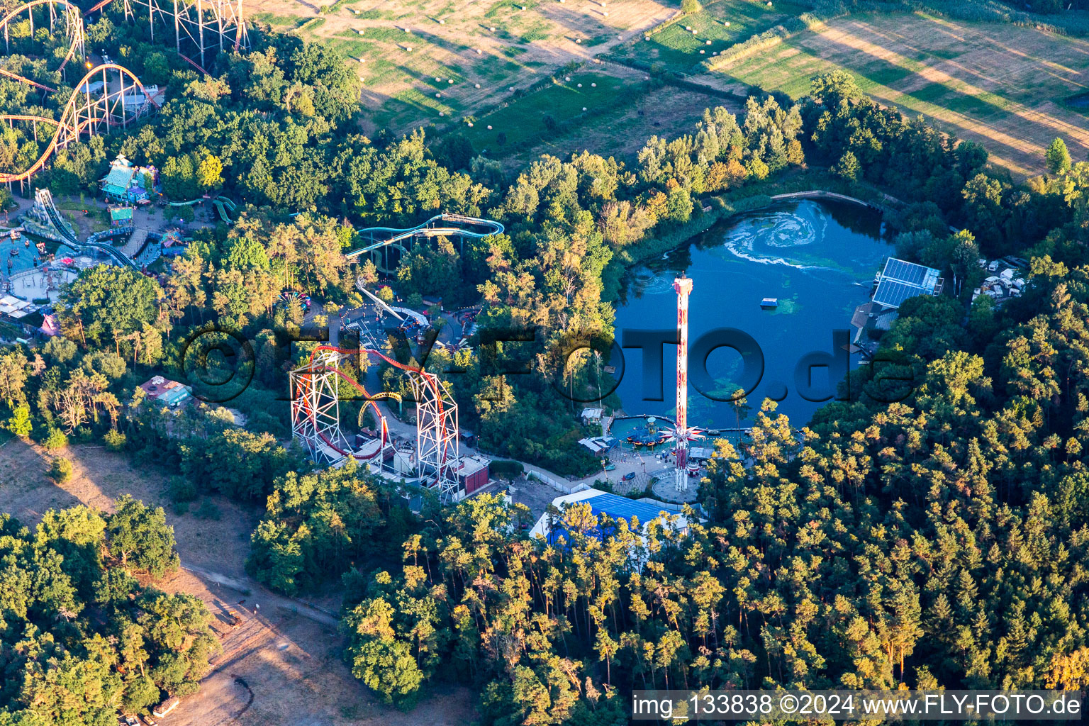 Photographie aérienne de Parc de vacances Palatinat à Haßloch dans le département Rhénanie-Palatinat, Allemagne