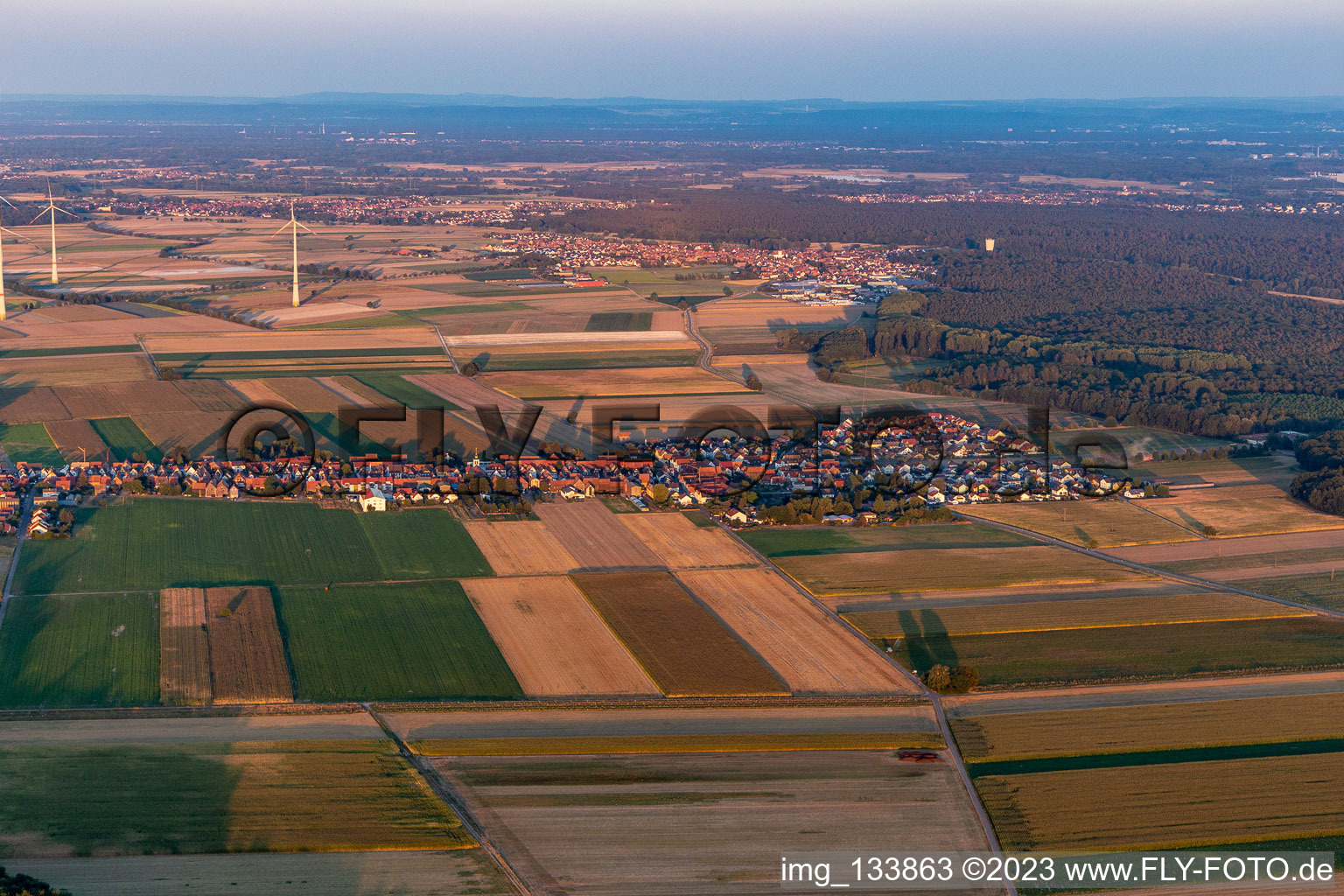 Quartier Hayna in Herxheim bei Landau dans le département Rhénanie-Palatinat, Allemagne hors des airs