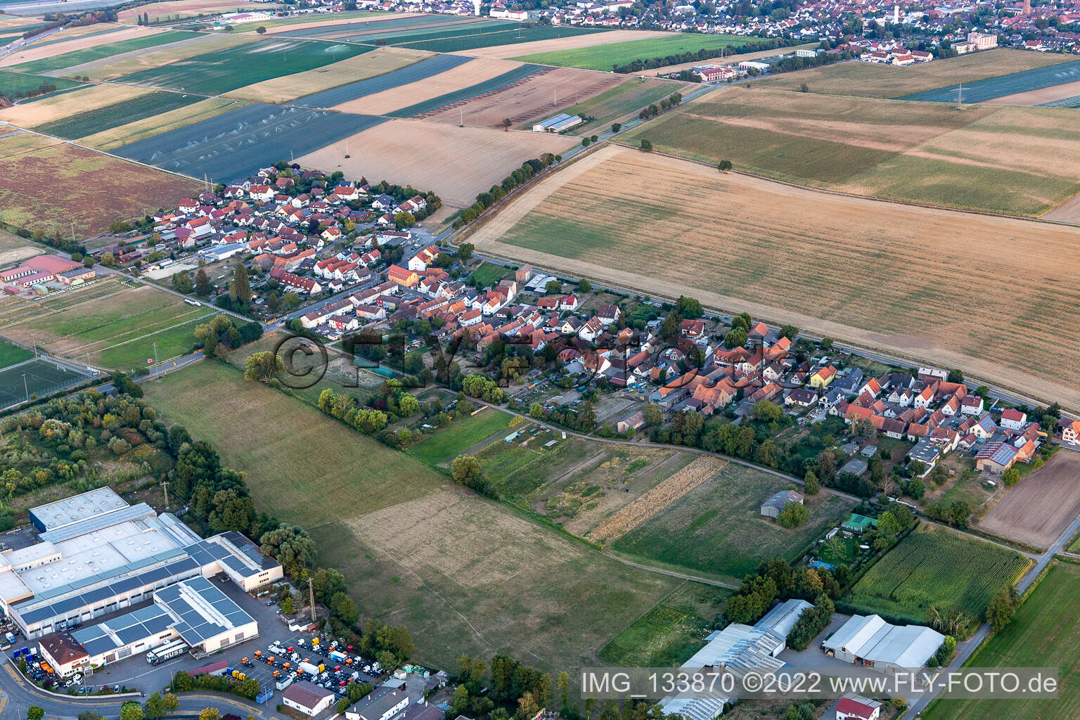 Photographie aérienne de Quartier Minderslachen in Kandel dans le département Rhénanie-Palatinat, Allemagne