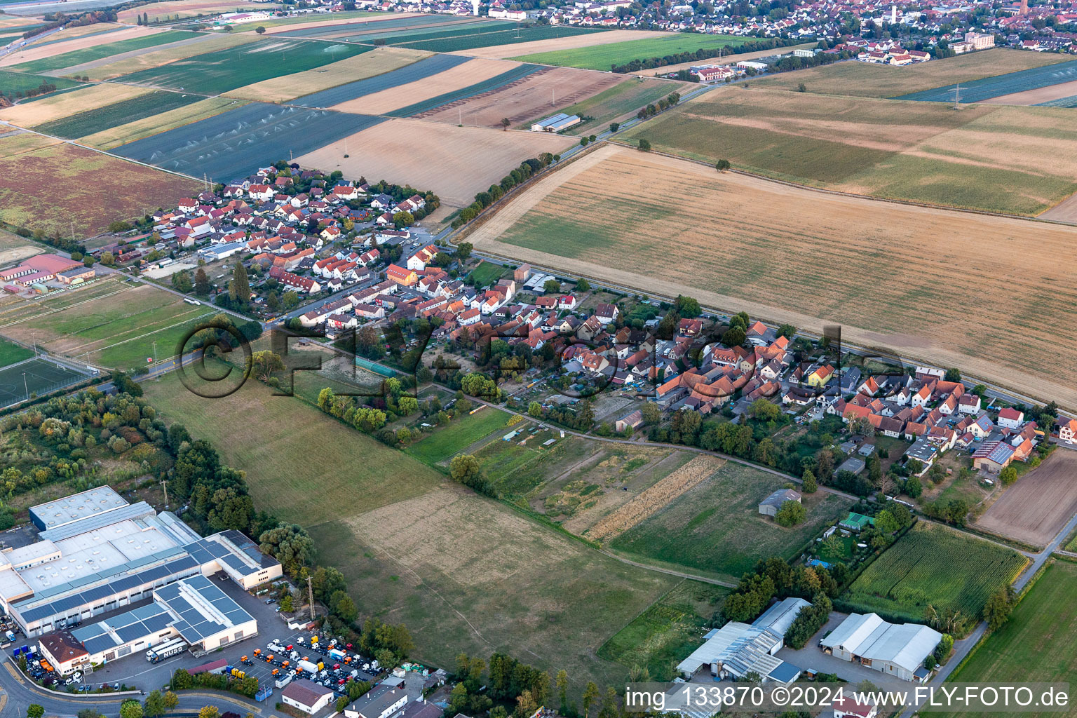 Photographie aérienne de Quartier Minderslachen in Kandel dans le département Rhénanie-Palatinat, Allemagne