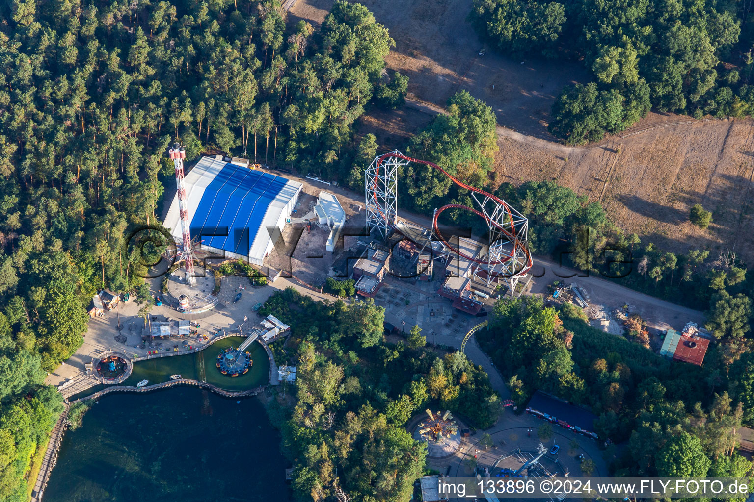 Parc de vacances Palatinat à Haßloch dans le département Rhénanie-Palatinat, Allemagne d'en haut