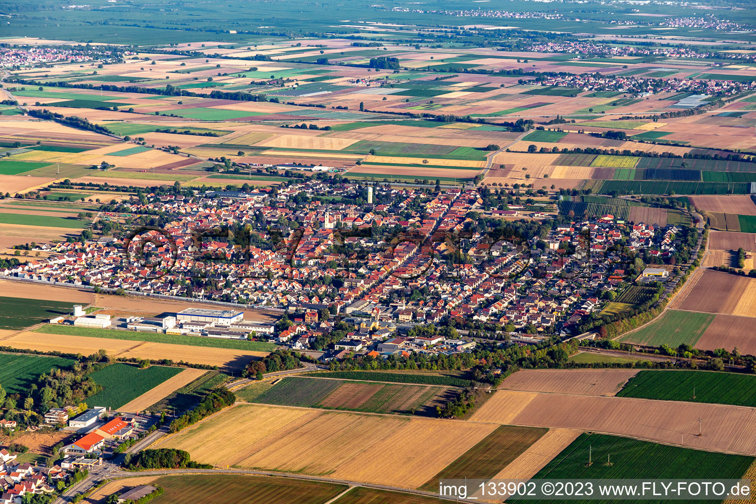 Vue aérienne de Quartier Böhl in Böhl-Iggelheim dans le département Rhénanie-Palatinat, Allemagne
