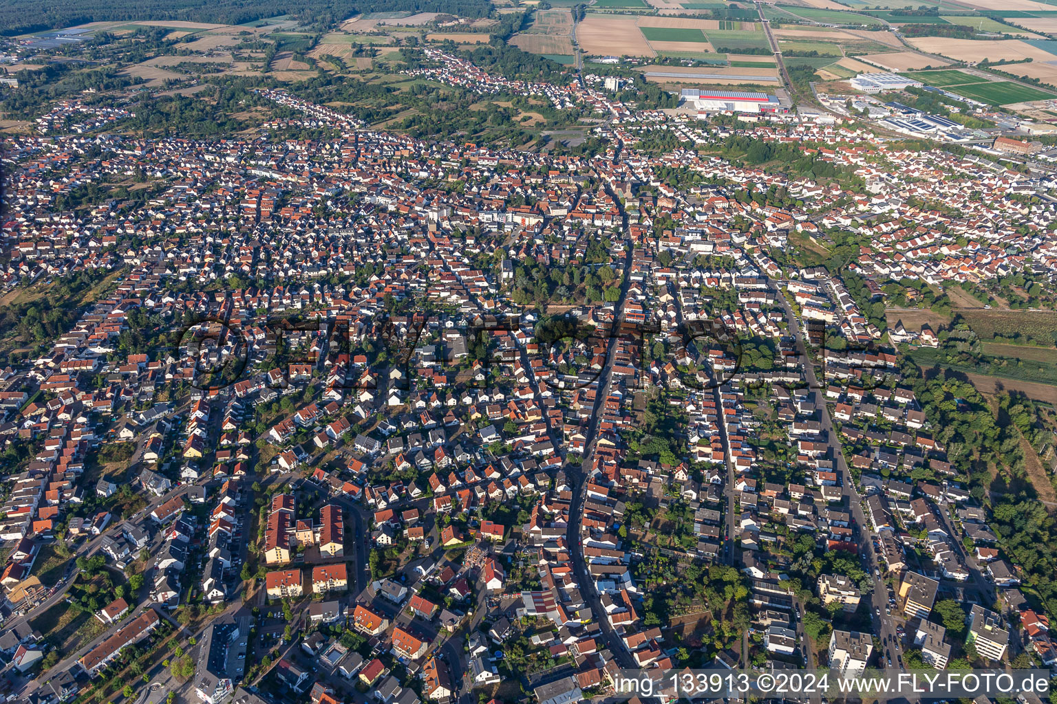 Schifferstadt dans le département Rhénanie-Palatinat, Allemagne vue d'en haut