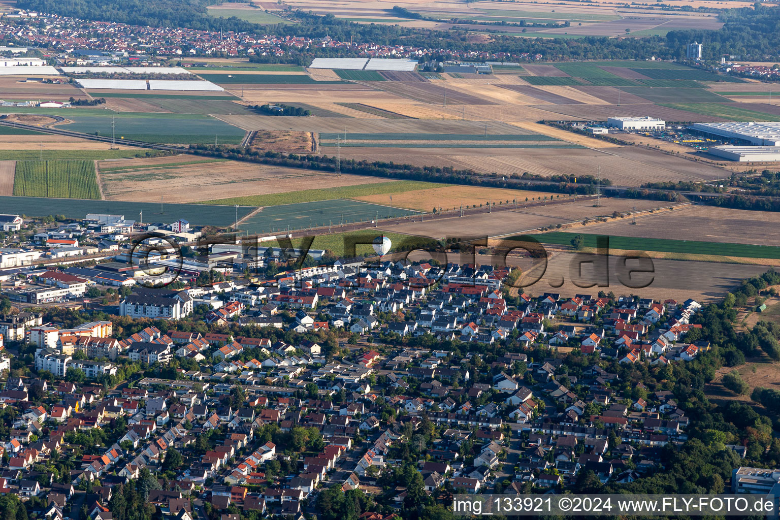 Limburgerhof dans le département Rhénanie-Palatinat, Allemagne hors des airs