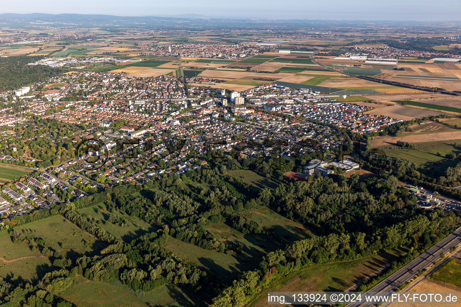 Limburgerhof dans le département Rhénanie-Palatinat, Allemagne vue d'en haut