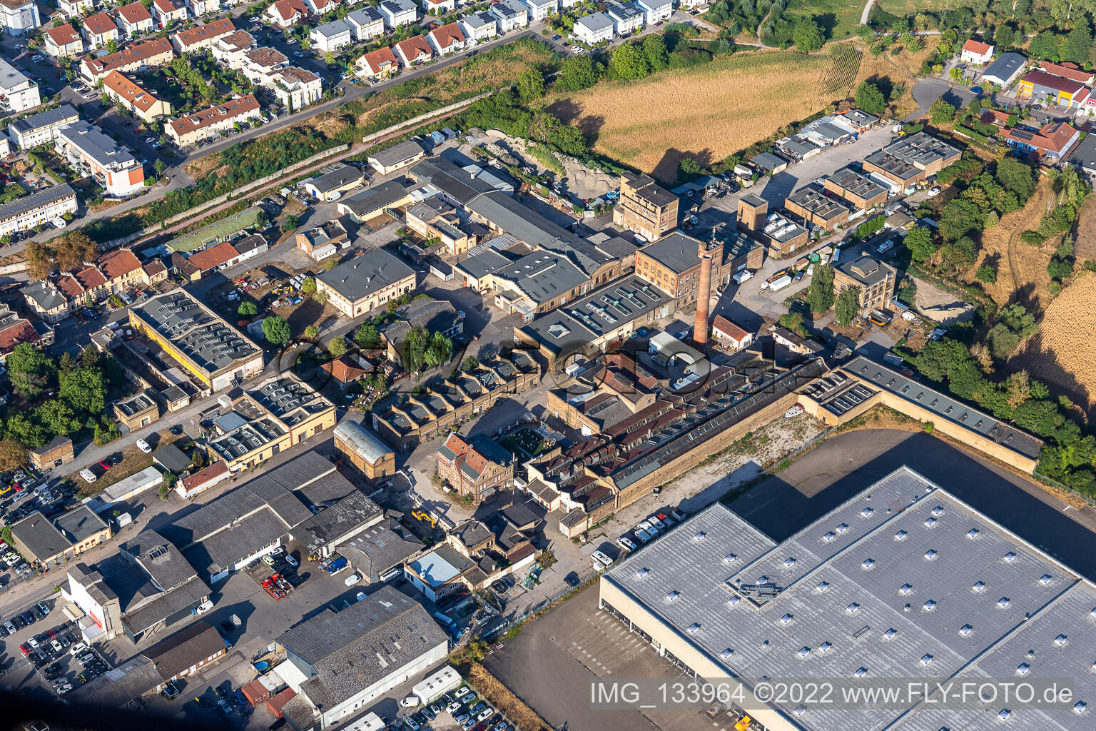 Photographie aérienne de Cour industrielle Speyer à Speyer dans le département Rhénanie-Palatinat, Allemagne