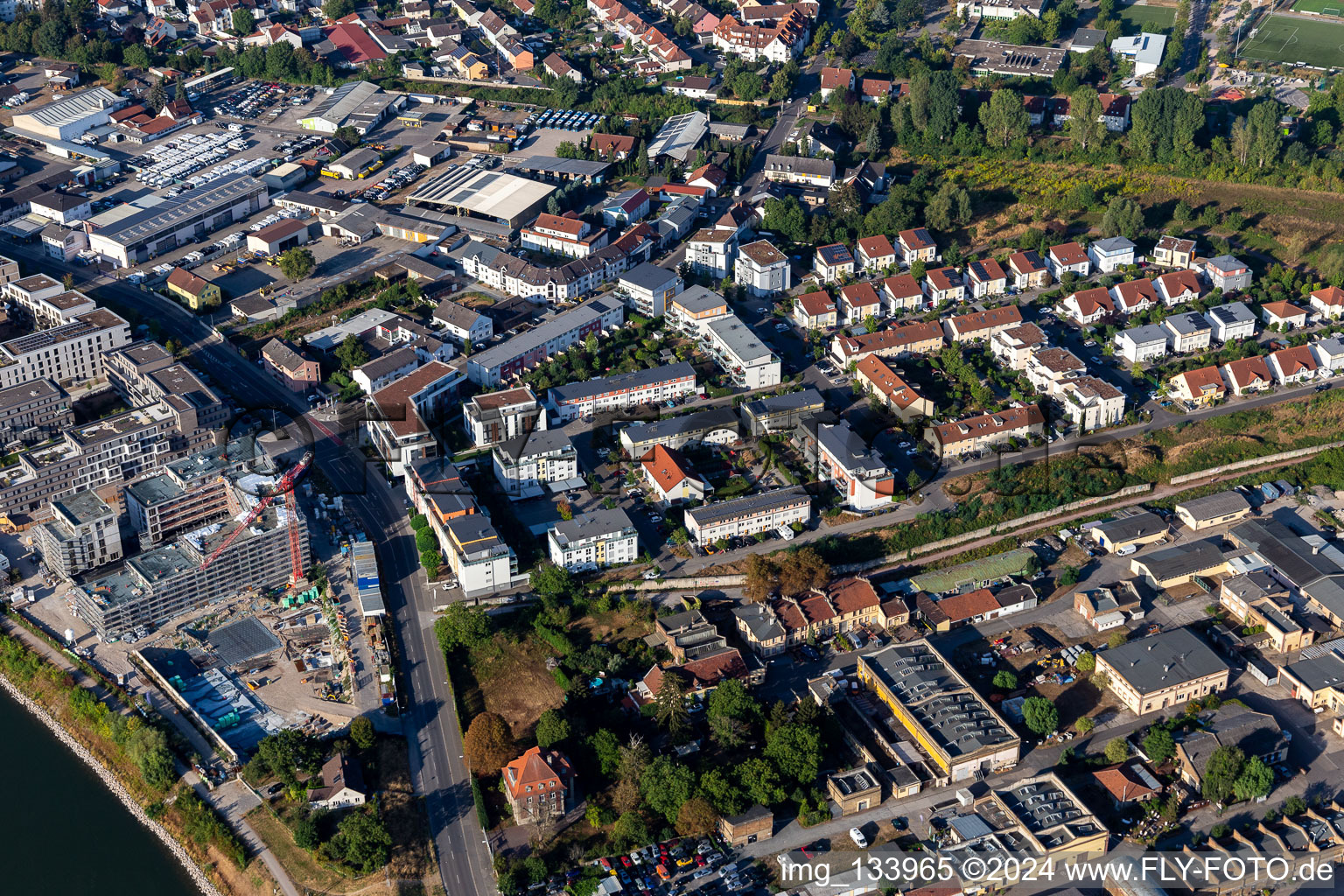 Vue aérienne de Quartier Ludwigshof in Speyer dans le département Rhénanie-Palatinat, Allemagne