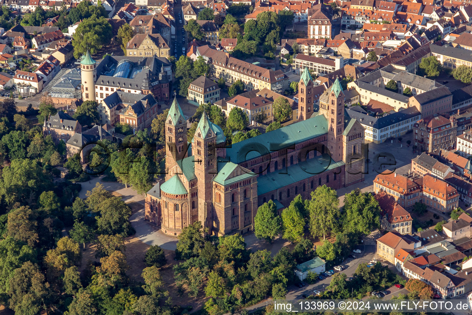 Dom à Speyer à Speyer dans le département Rhénanie-Palatinat, Allemagne hors des airs