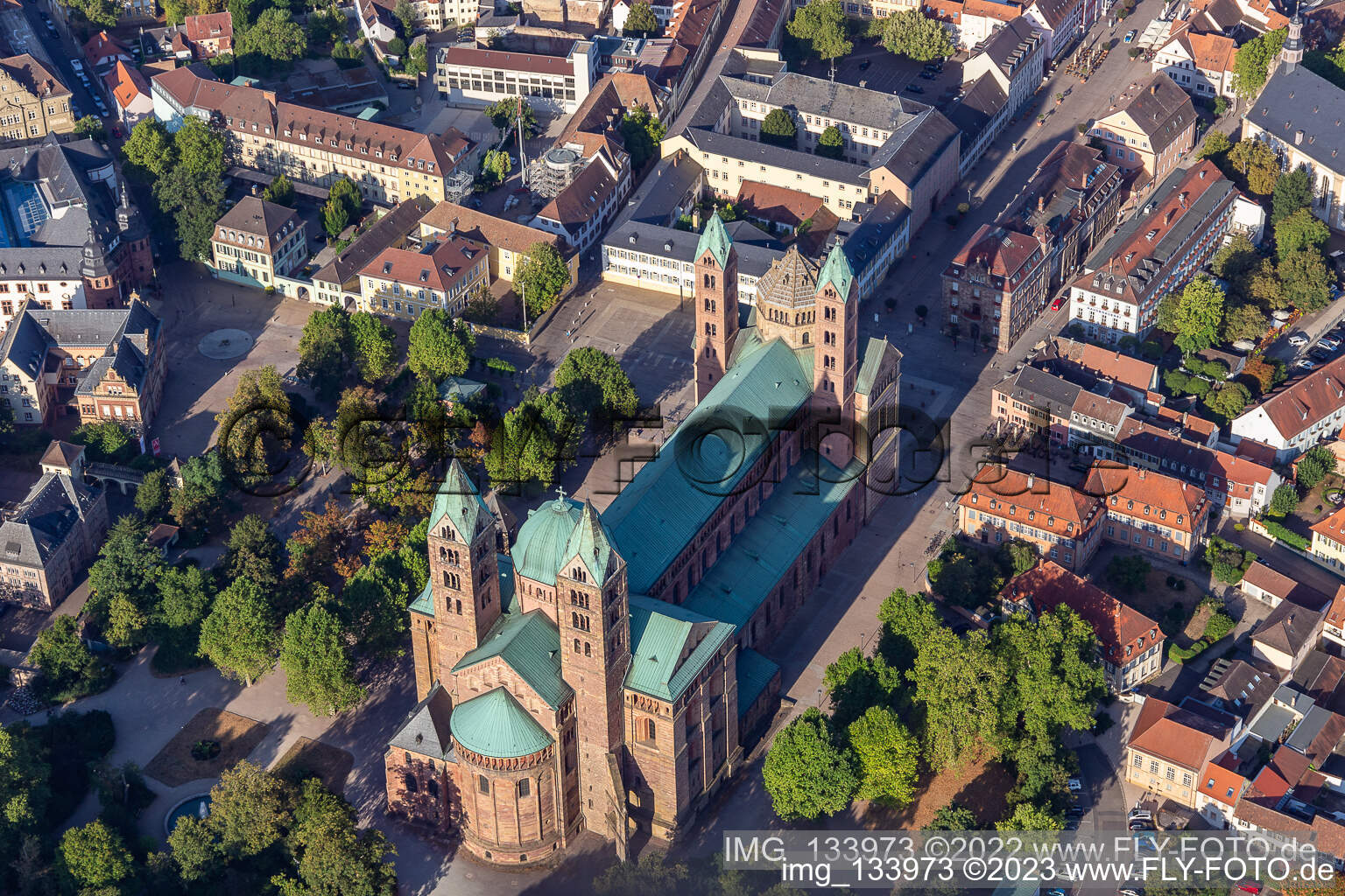 Dom à Speyer à Speyer dans le département Rhénanie-Palatinat, Allemagne vue d'en haut
