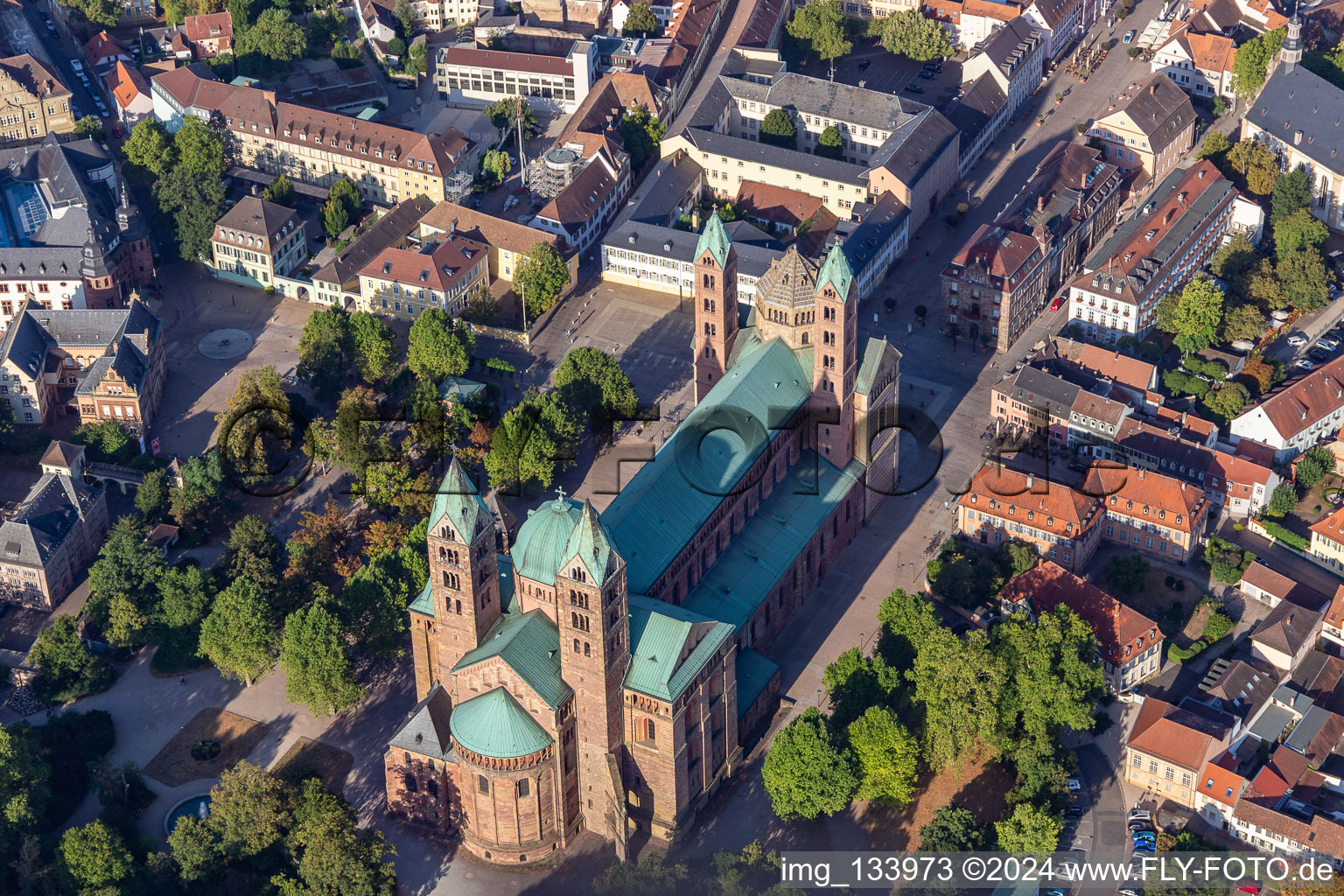 Dom à Speyer à Speyer dans le département Rhénanie-Palatinat, Allemagne vue d'en haut