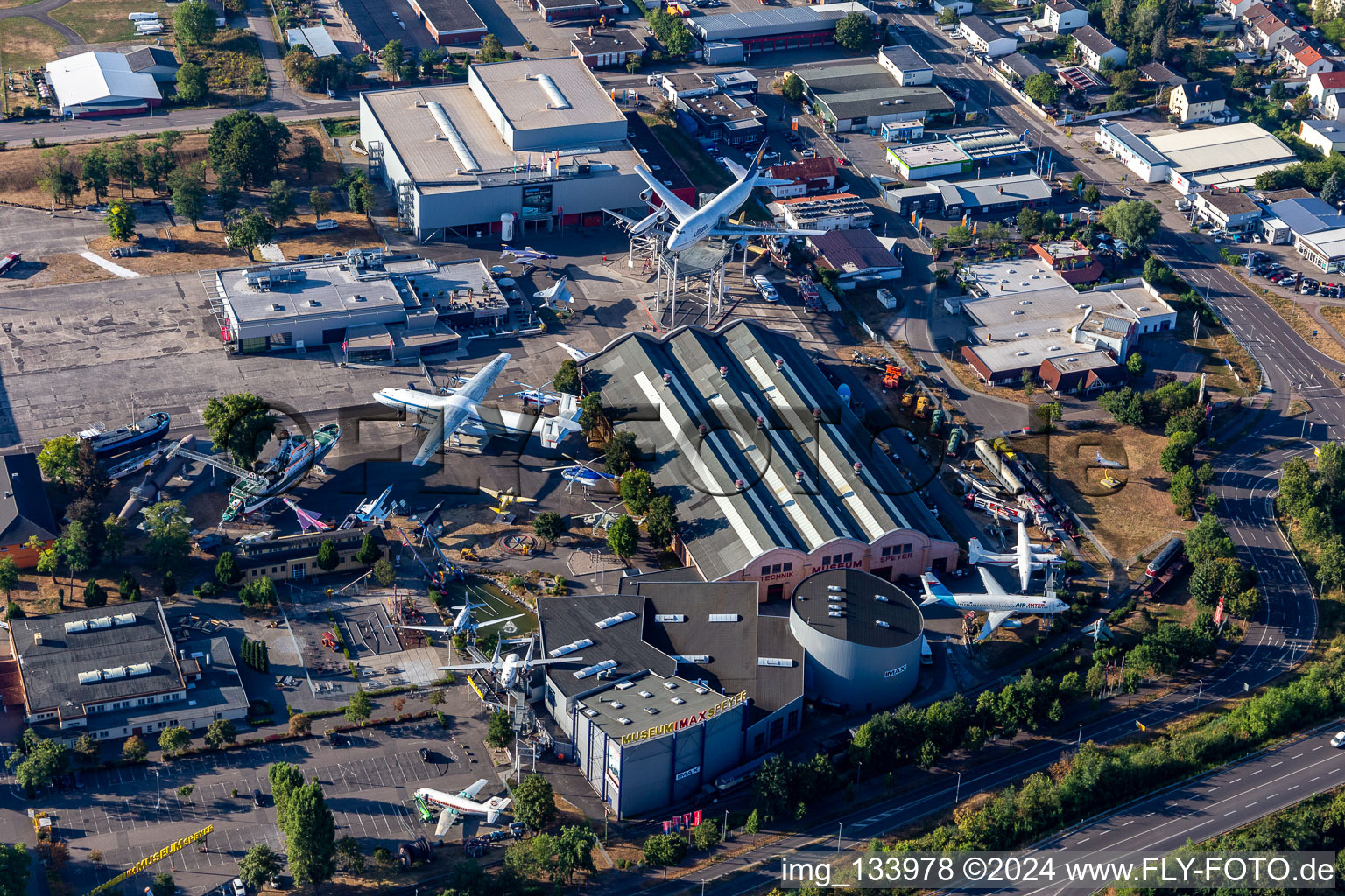 Vue aérienne de Musée de la technologie Speyer à Speyer dans le département Rhénanie-Palatinat, Allemagne