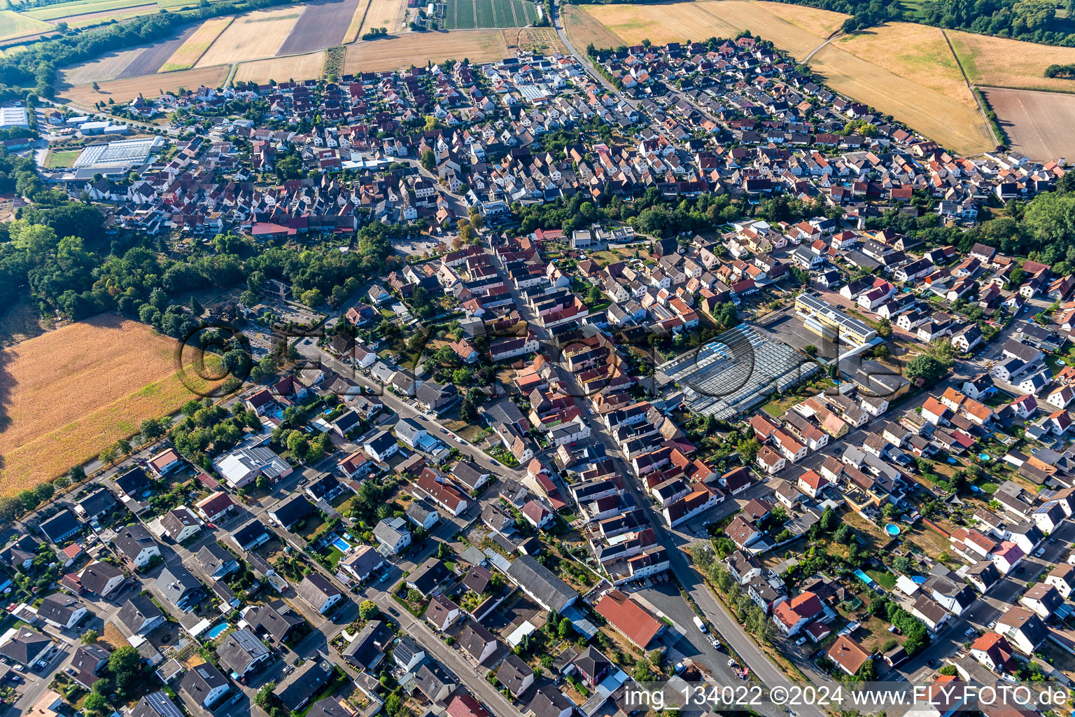 Kuhardt dans le département Rhénanie-Palatinat, Allemagne depuis l'avion