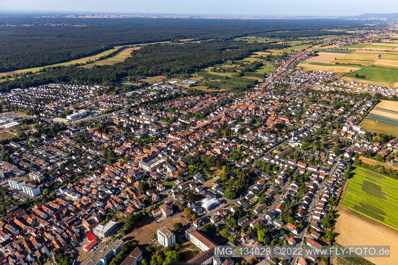 Photographie aérienne de Kandel dans le département Rhénanie-Palatinat, Allemagne