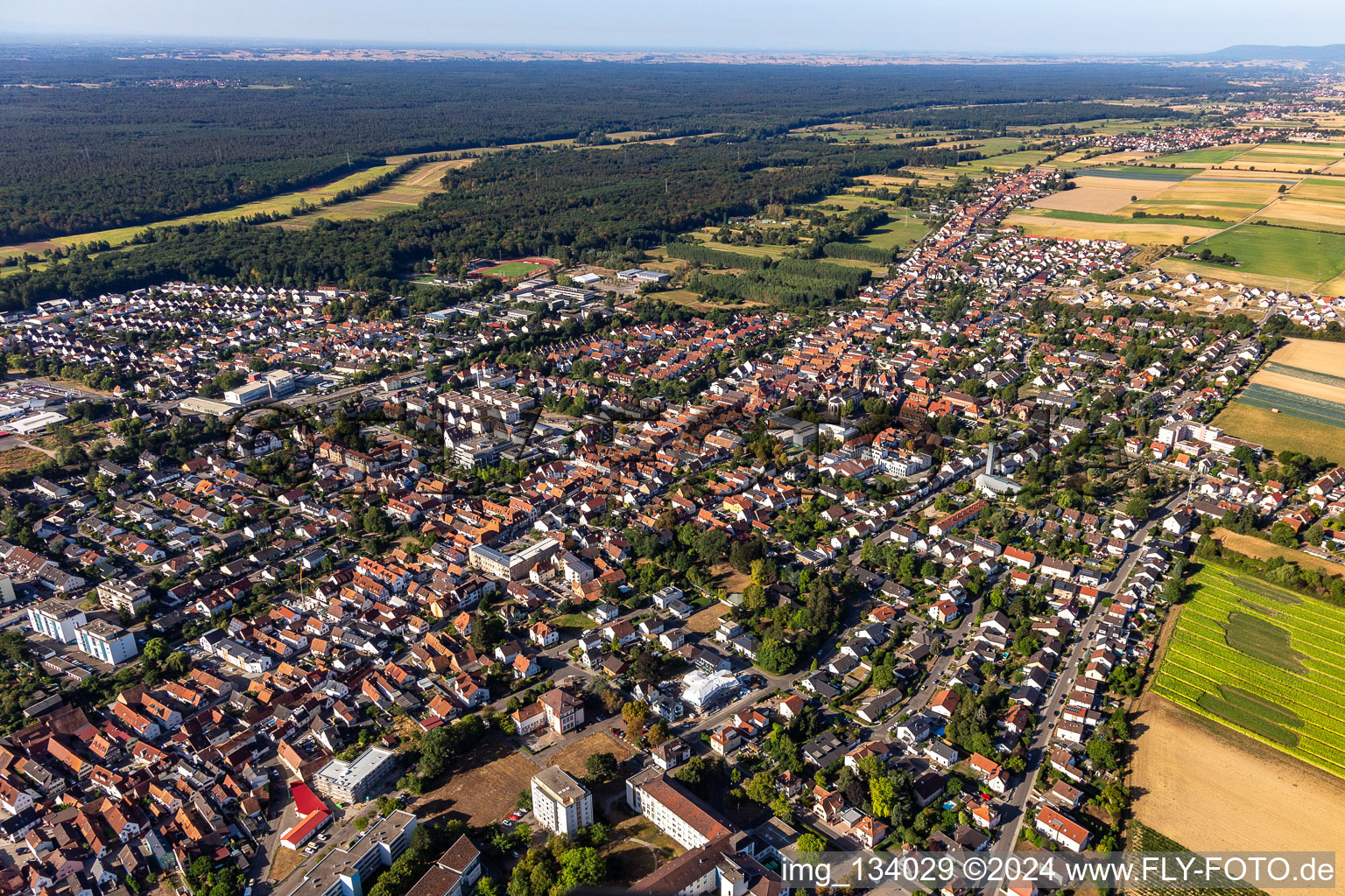 Photographie aérienne de Kandel dans le département Rhénanie-Palatinat, Allemagne