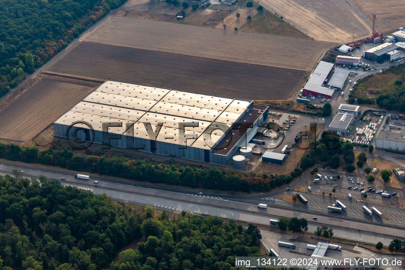 Vue aérienne de Ronlog GmbH à Forst dans le département Bade-Wurtemberg, Allemagne