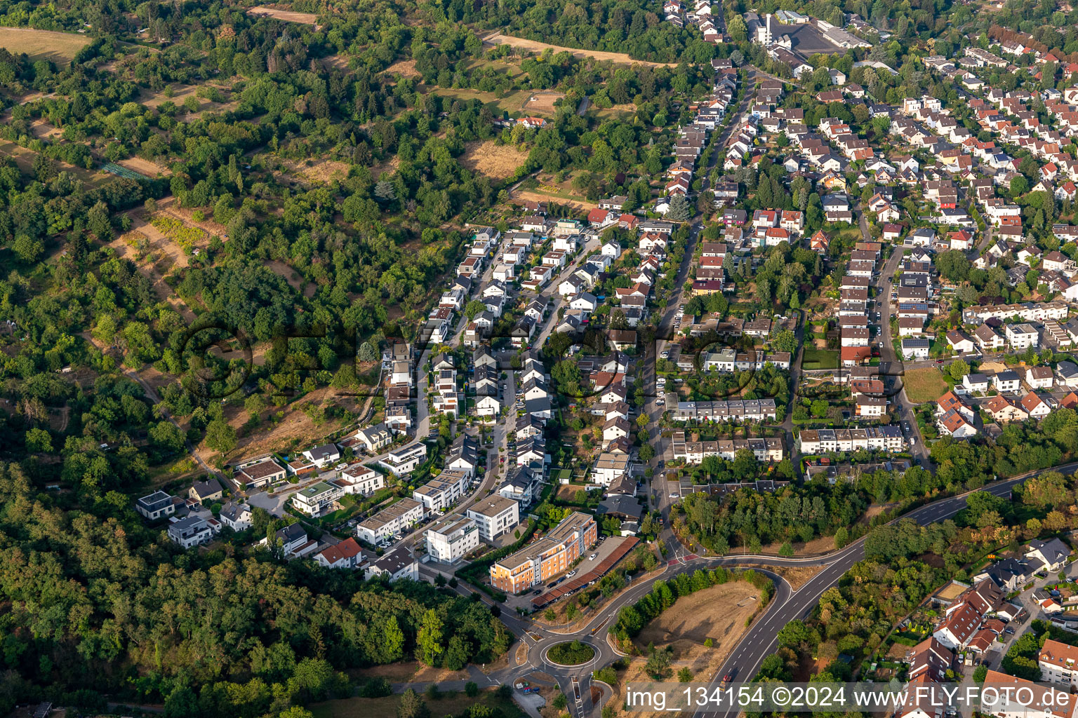 Vue aérienne de Weiherbergstr. à Bruchsal dans le département Bade-Wurtemberg, Allemagne