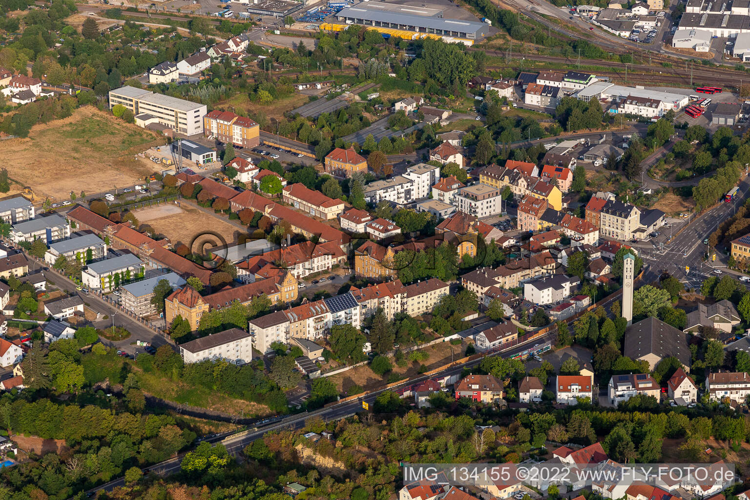 Vue aérienne de Bureau d'enregistrement Bruchsal m Ivy Campus Bruchsal à Bruchsal dans le département Bade-Wurtemberg, Allemagne
