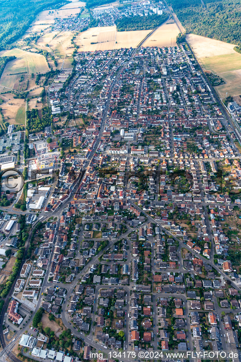 Image drone de Quartier Blankenloch in Stutensee dans le département Bade-Wurtemberg, Allemagne