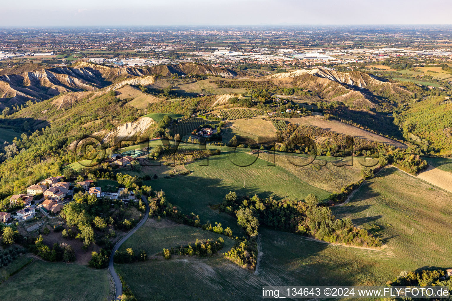 Vue aérienne de Quartier Villa in Fiorano Modenese dans le département Modena, Italie