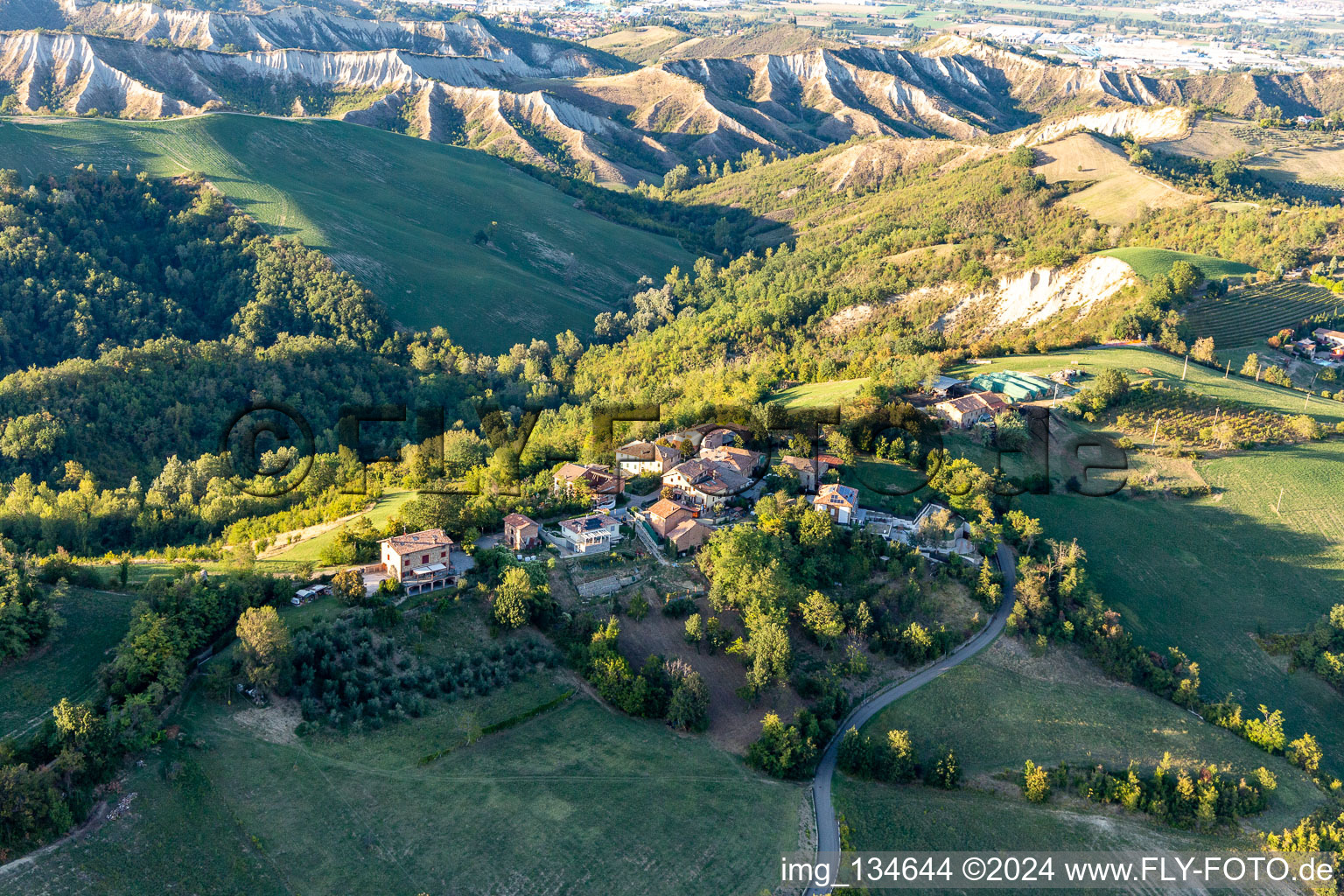 Vue aérienne de Quartier Villa in Fiorano Modenese dans le département Modena, Italie