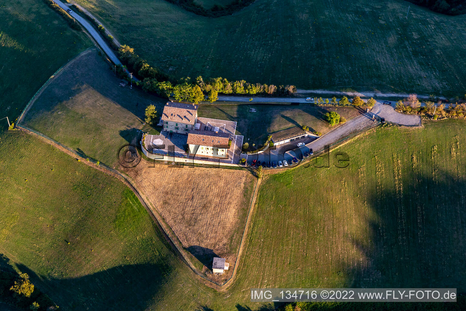 Vue aérienne de Comunità Sacerdotale Familiaris Consortio à Albinea dans le département Reggio Emilia, Italie