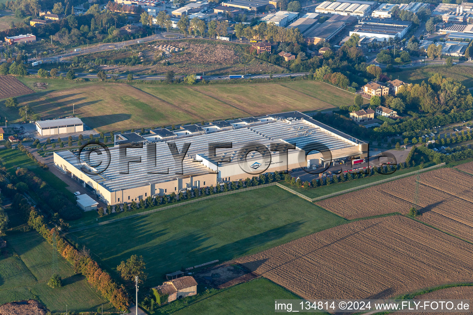 Vue aérienne de Dana Motion Systems Italie à Reggio nell’Emilia dans le département Reggio Emilia, Italie