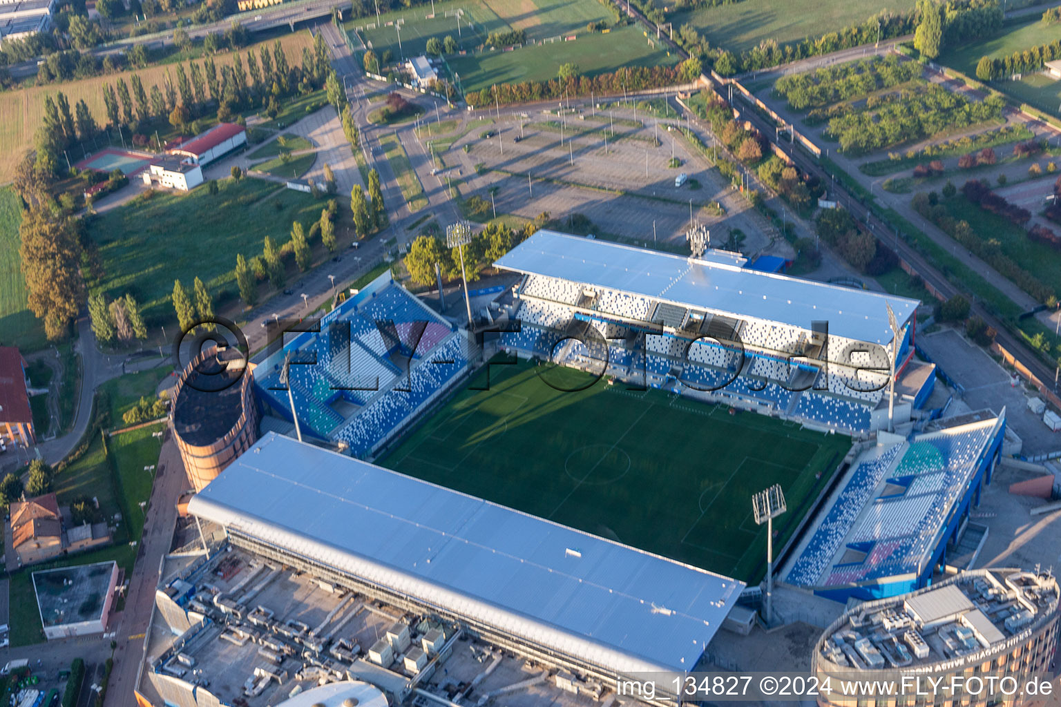 Photographie aérienne de Stade MAPEI – Città del Tricolore à Reggio nell’Emilia dans le département Reggio Emilia, Italie