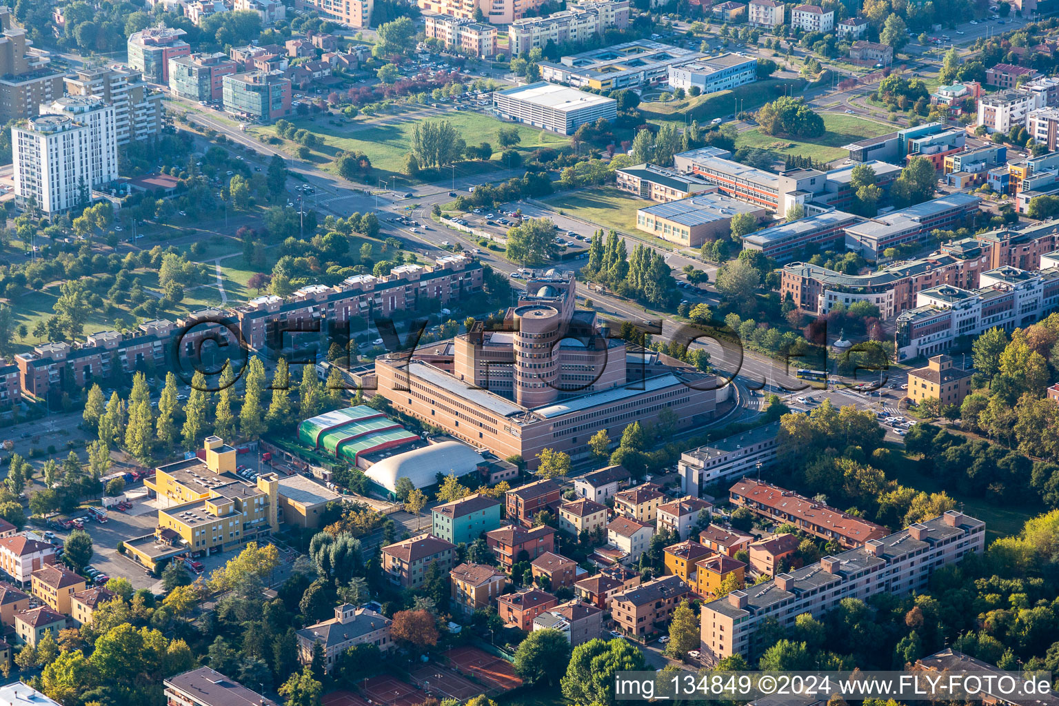 Vue aérienne de Modena dans le département Modena, Italie