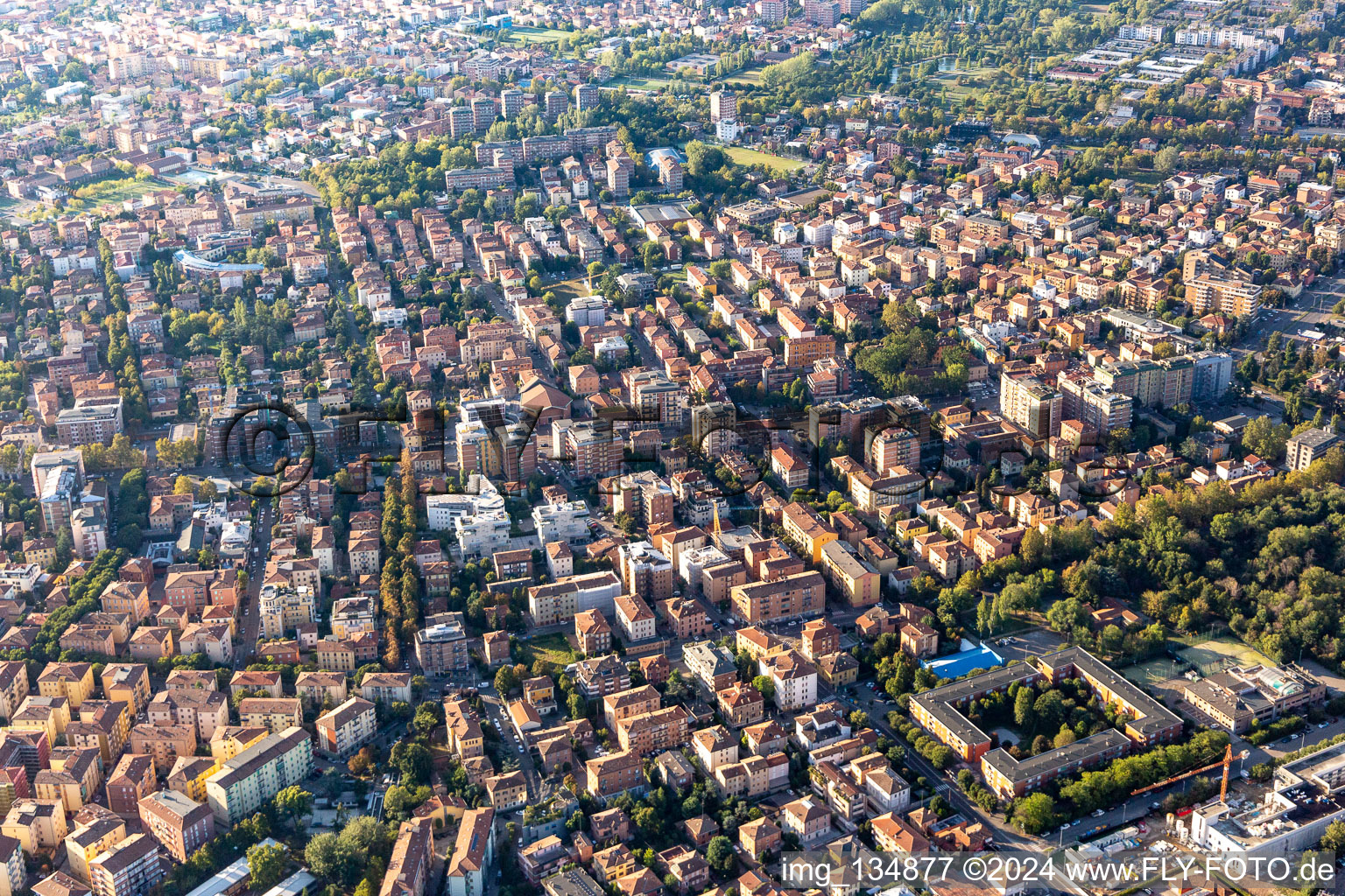 Photographie aérienne de Modena dans le département Modena, Italie