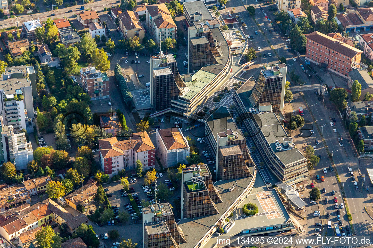 Vue aérienne de CONDOMINIO ZETADUE DIREZIONALE 70 à Modena dans le département Modena, Italie