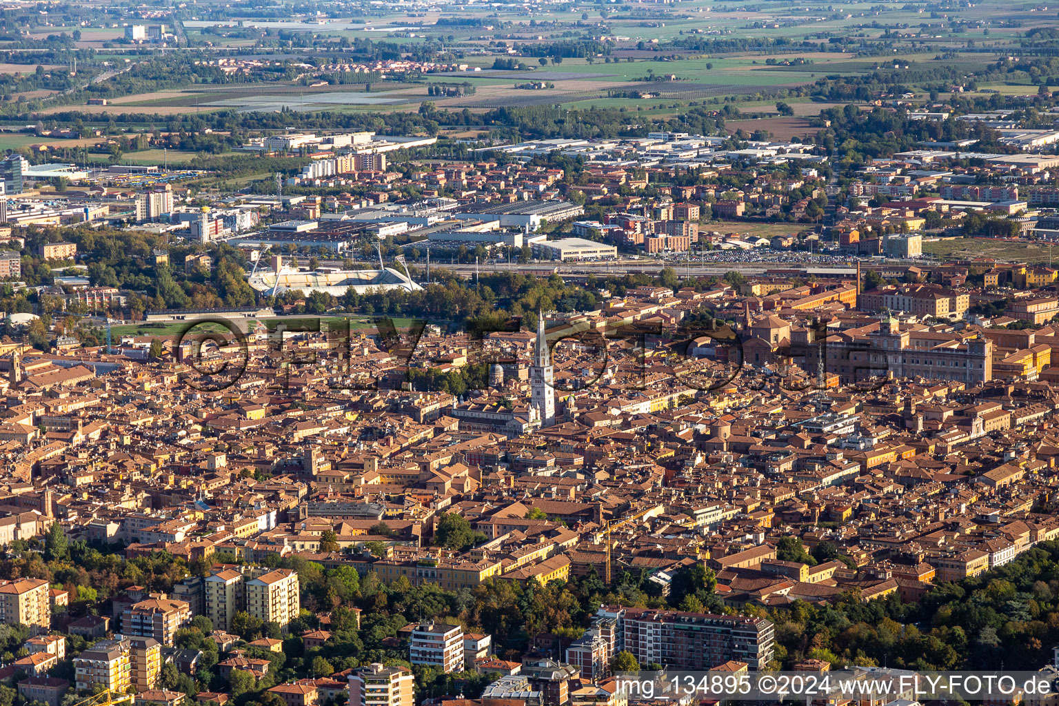 Photographie aérienne de Cathédrale de Modena Duomo di Modena à Modena dans le département Modena, Italie