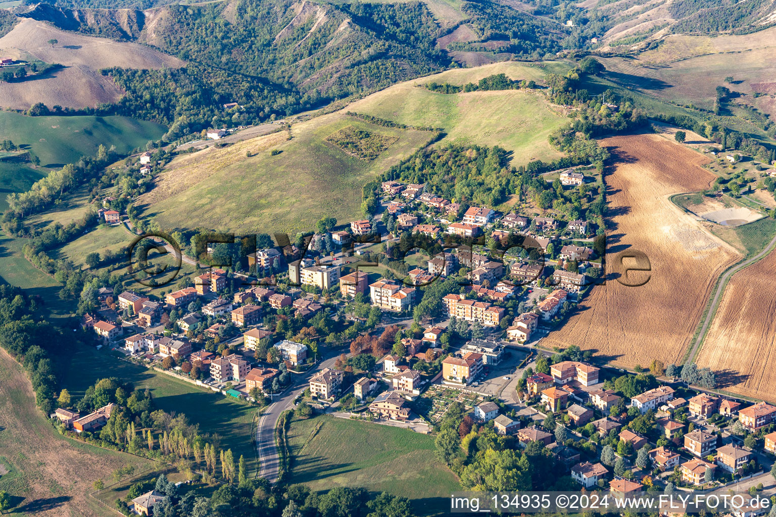 Vue aérienne de Quartier Fiorano in Fiorano Modenese dans le département Modena, Italie