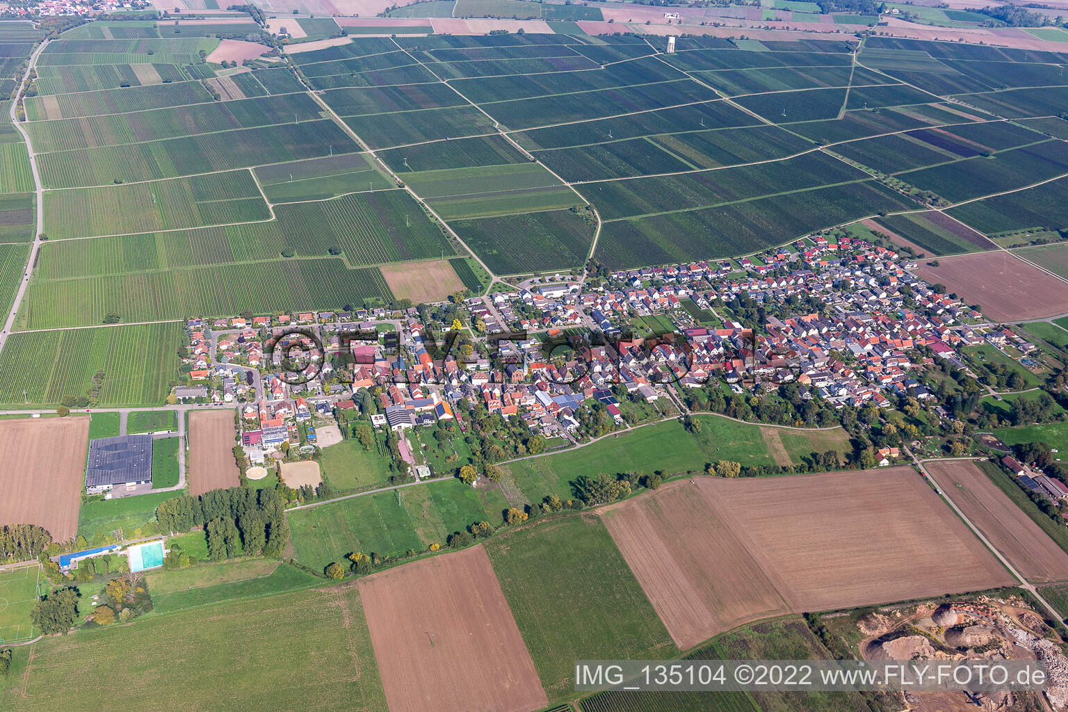 Quartier Duttweiler in Neustadt an der Weinstraße dans le département Rhénanie-Palatinat, Allemagne vue d'en haut