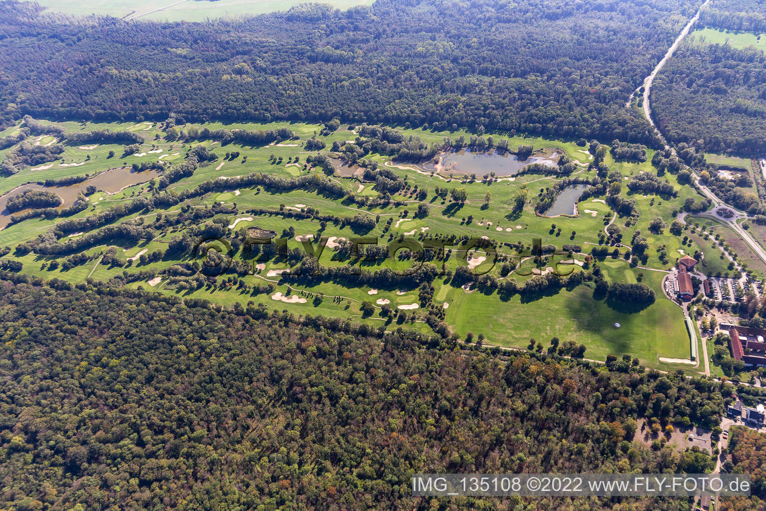 Domaine de campagne golf Dreihof - GOLF absolu à le quartier Dreihof in Essingen dans le département Rhénanie-Palatinat, Allemagne vue du ciel