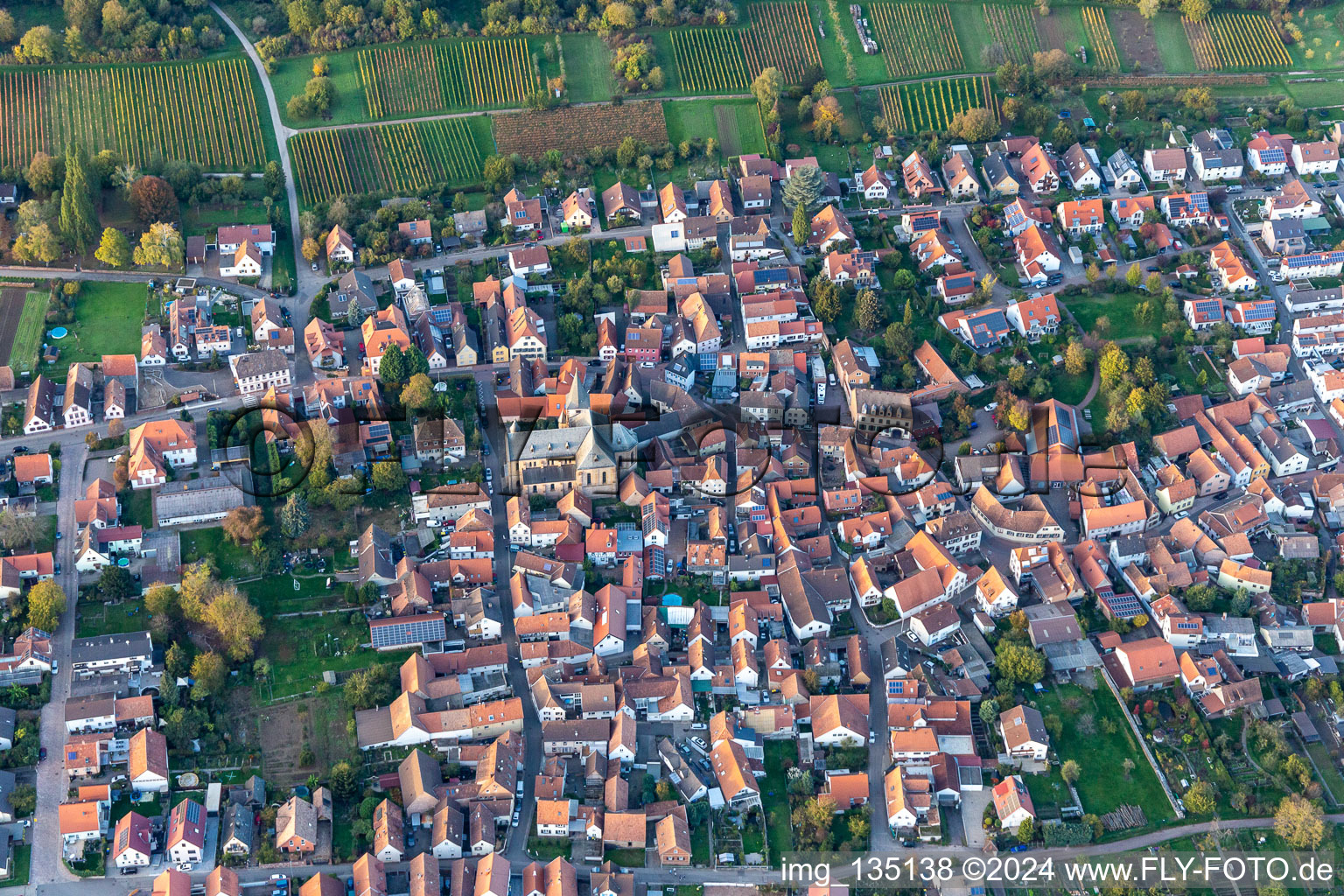 Quartier Arzheim in Landau in der Pfalz dans le département Rhénanie-Palatinat, Allemagne vue d'en haut