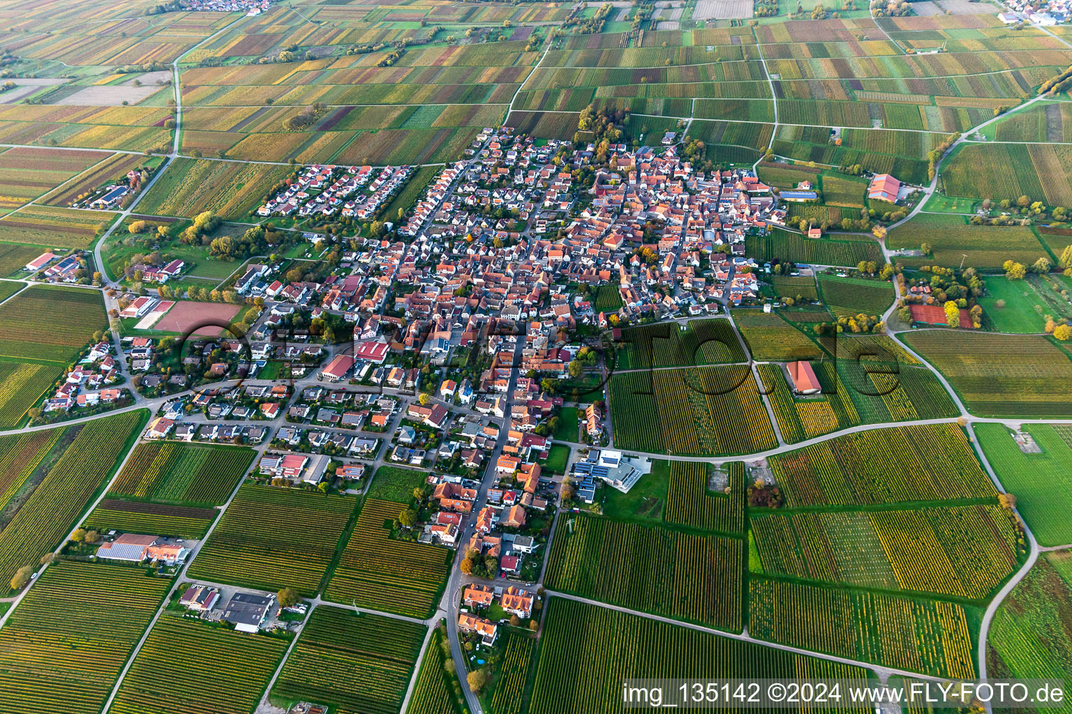 Quartier Nußdorf in Landau in der Pfalz dans le département Rhénanie-Palatinat, Allemagne depuis l'avion