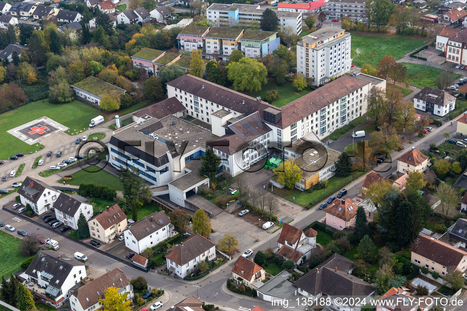 Photographie aérienne de Hôpital Asclépios à Kandel dans le département Rhénanie-Palatinat, Allemagne