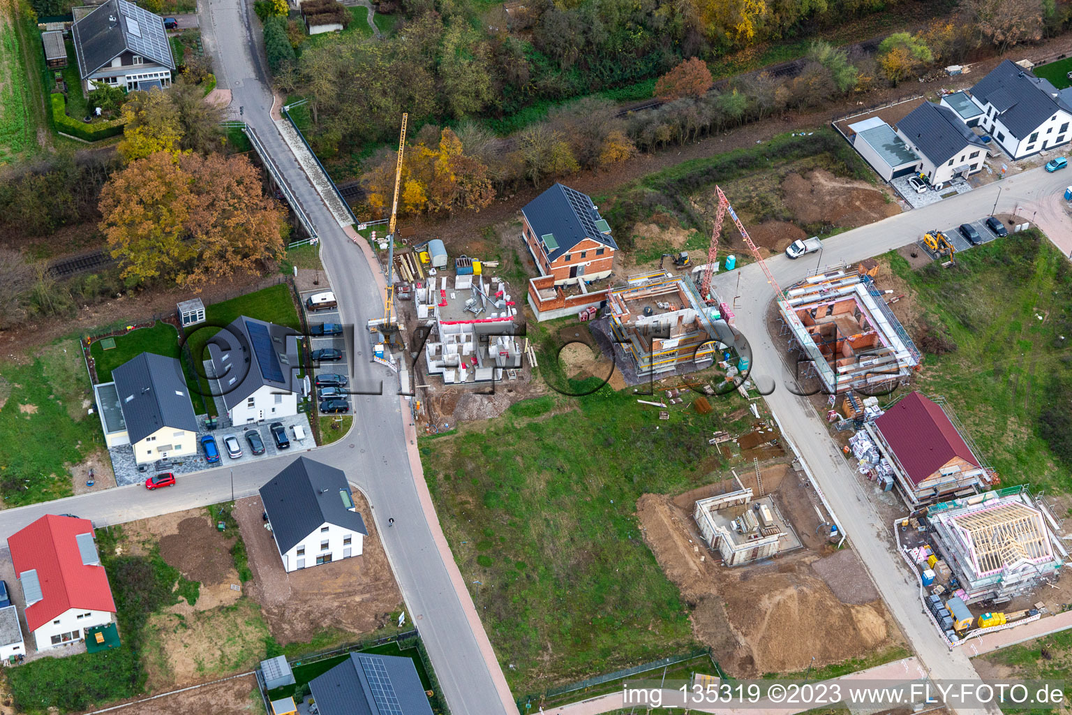 Image drone de Nouvelle zone de développement K2 à Kandel dans le département Rhénanie-Palatinat, Allemagne