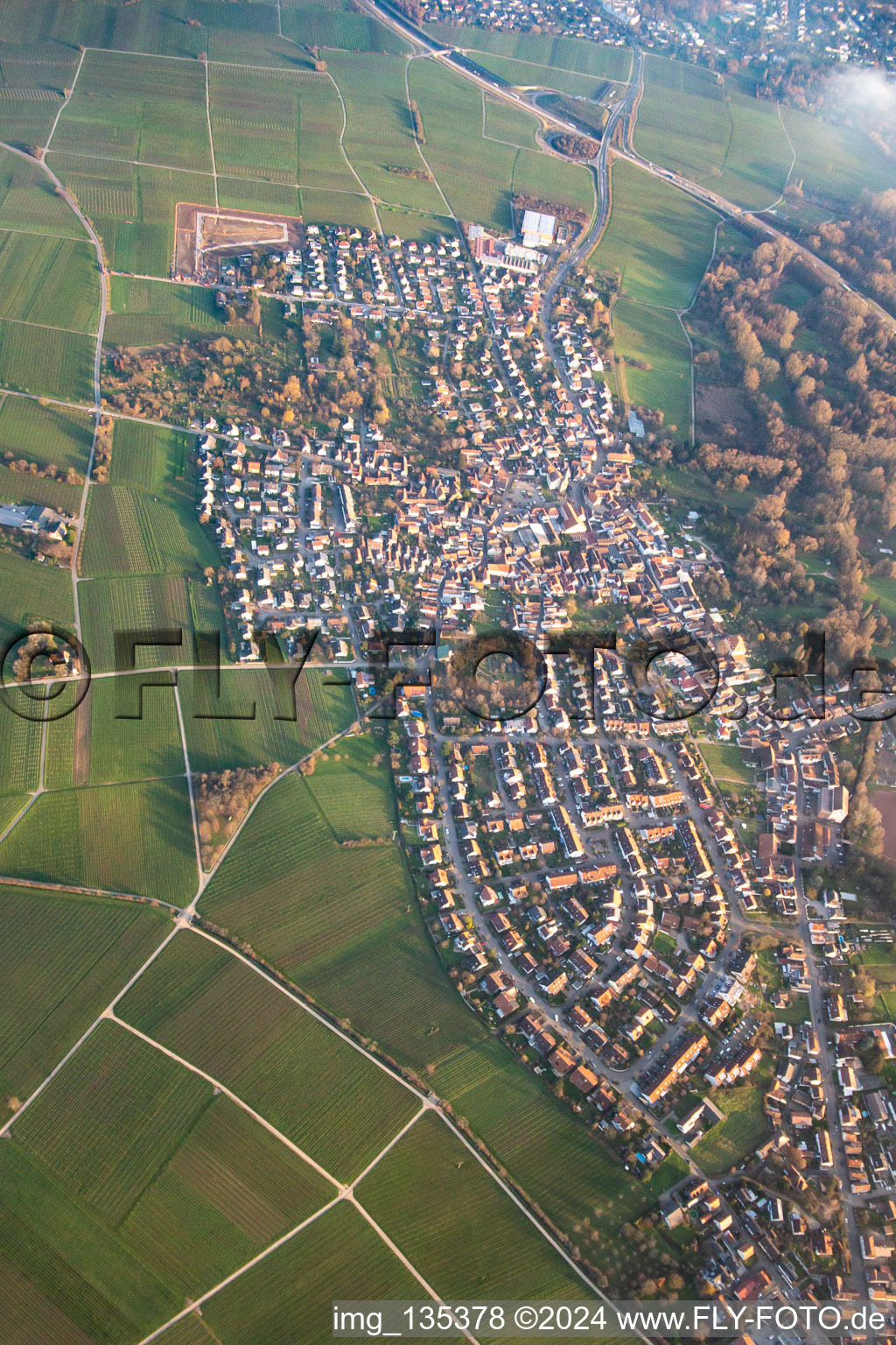 Vue d'oiseau de Quartier Godramstein in Landau in der Pfalz dans le département Rhénanie-Palatinat, Allemagne