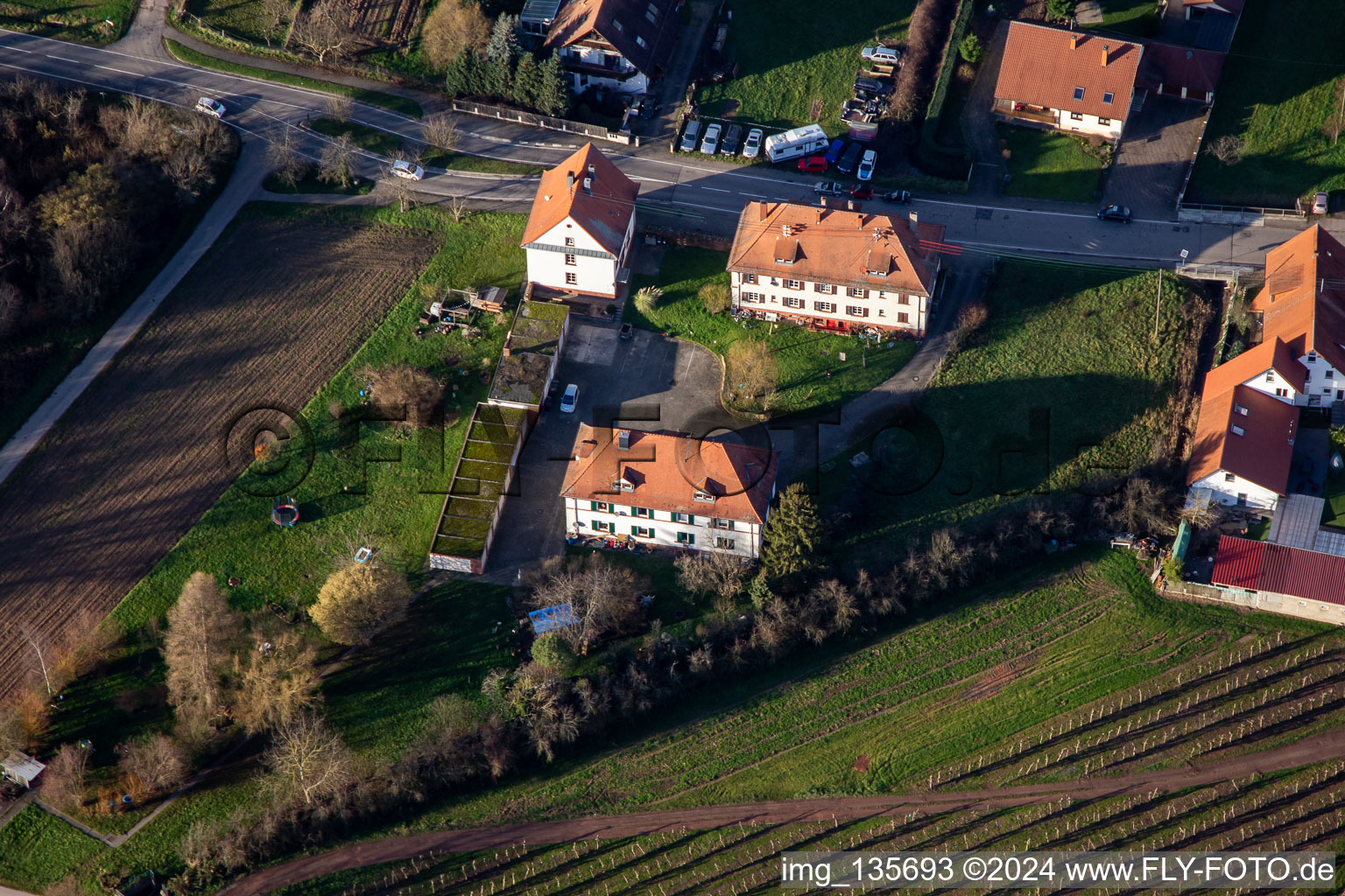 Photographie aérienne de Schweighofen dans le département Rhénanie-Palatinat, Allemagne