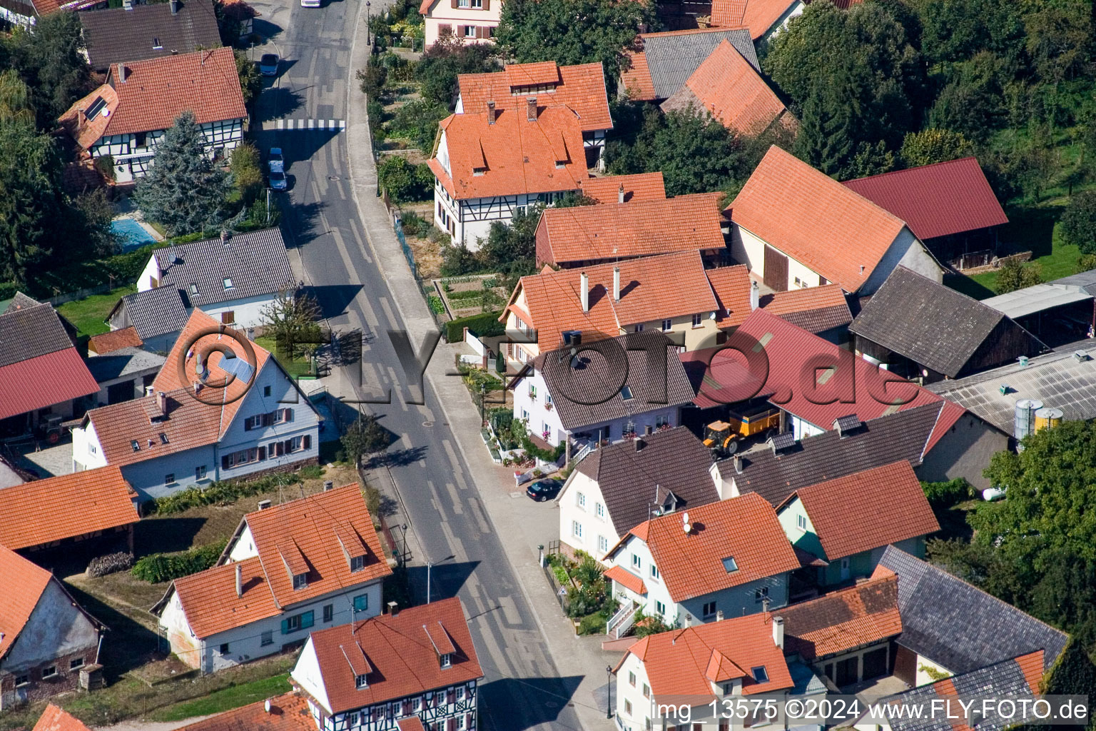 Photographie aérienne de Salmbach dans le département Bas Rhin, France