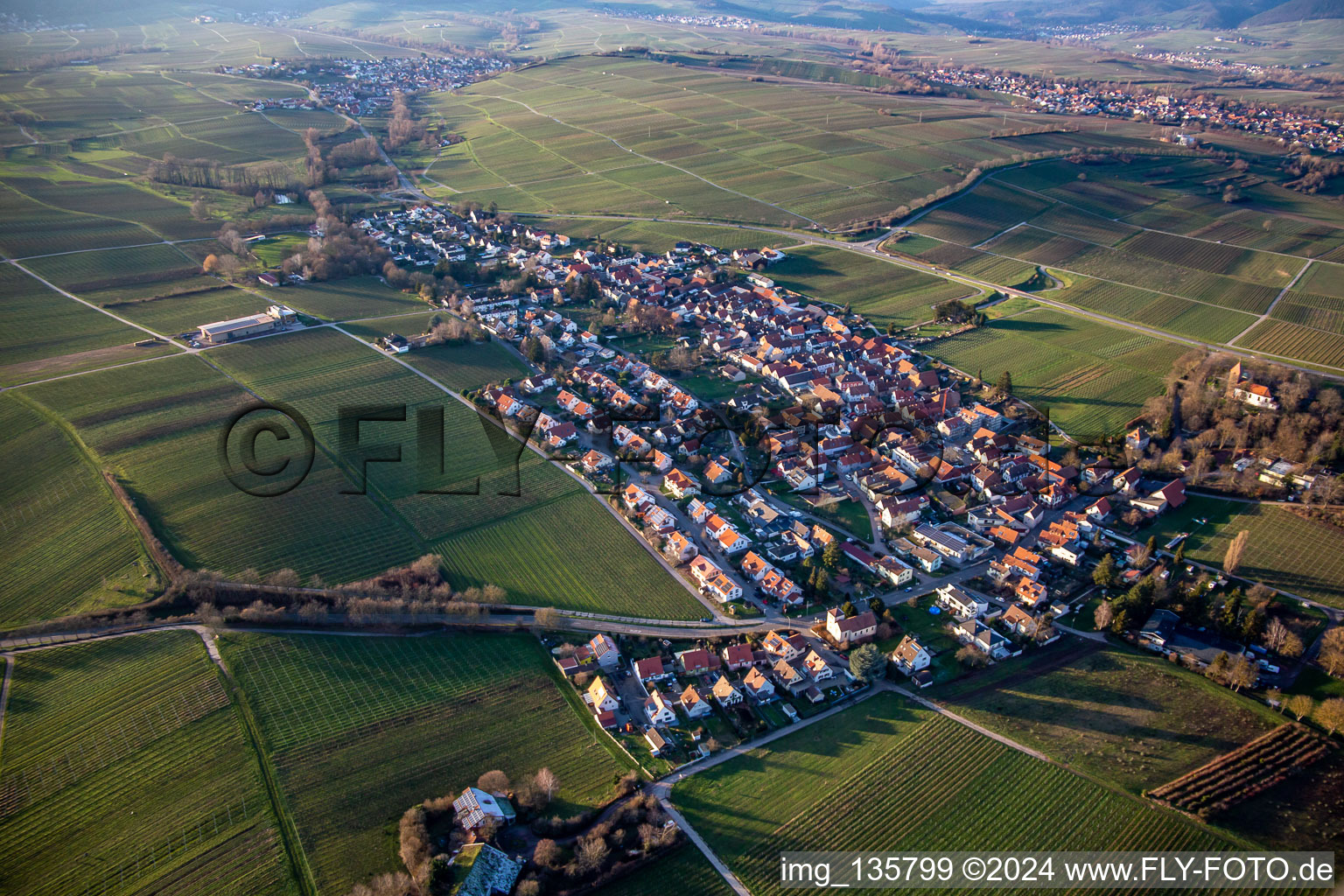 Vue aérienne de De l'est à le quartier Wollmesheim in Landau in der Pfalz dans le département Rhénanie-Palatinat, Allemagne