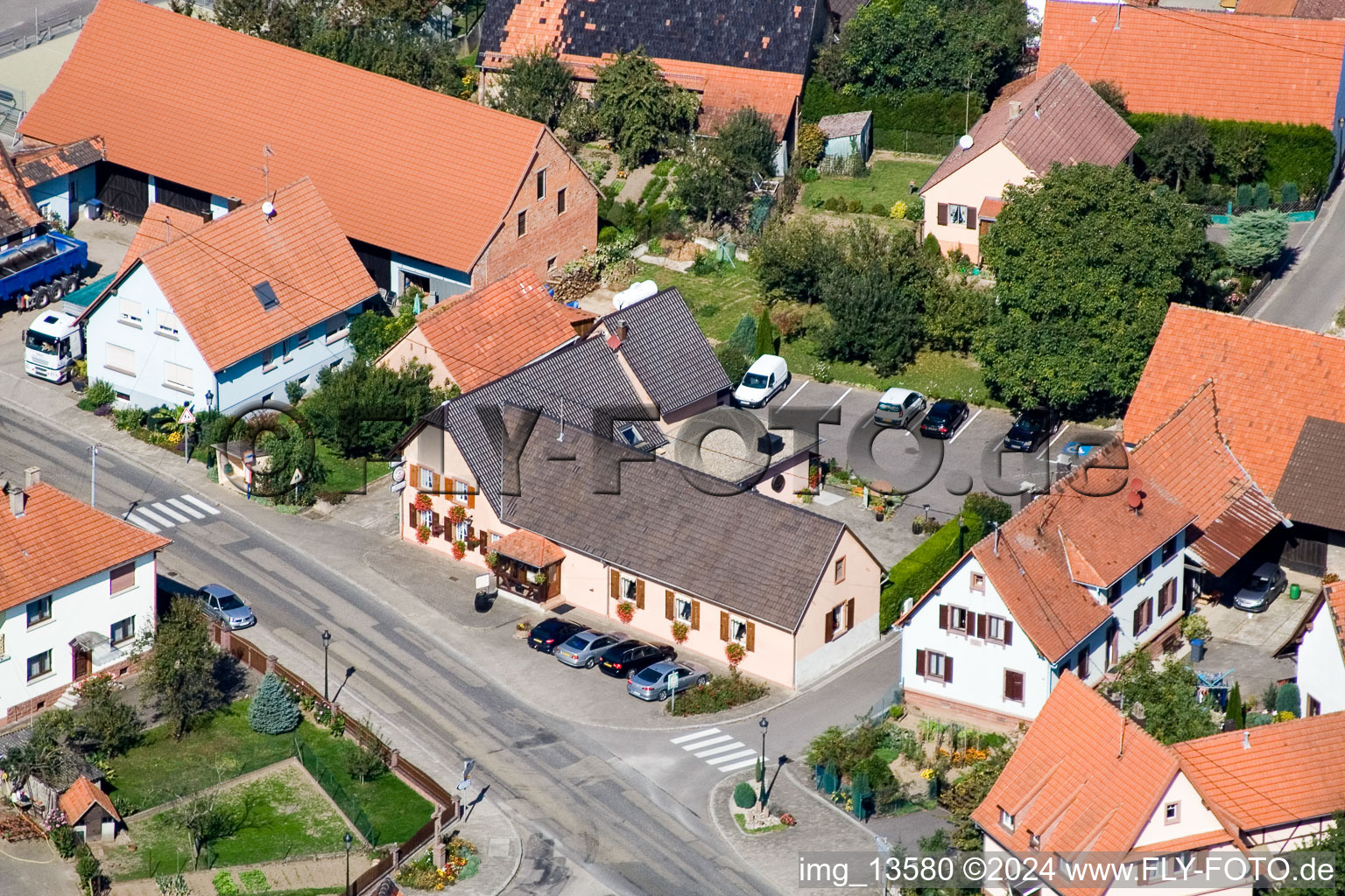 Salmbach dans le département Bas Rhin, France vue d'en haut