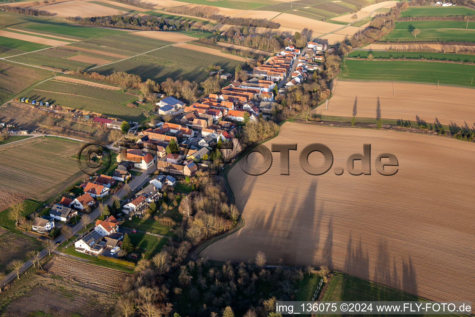 Photographie aérienne de Rue Haupt à Vollmersweiler dans le département Rhénanie-Palatinat, Allemagne