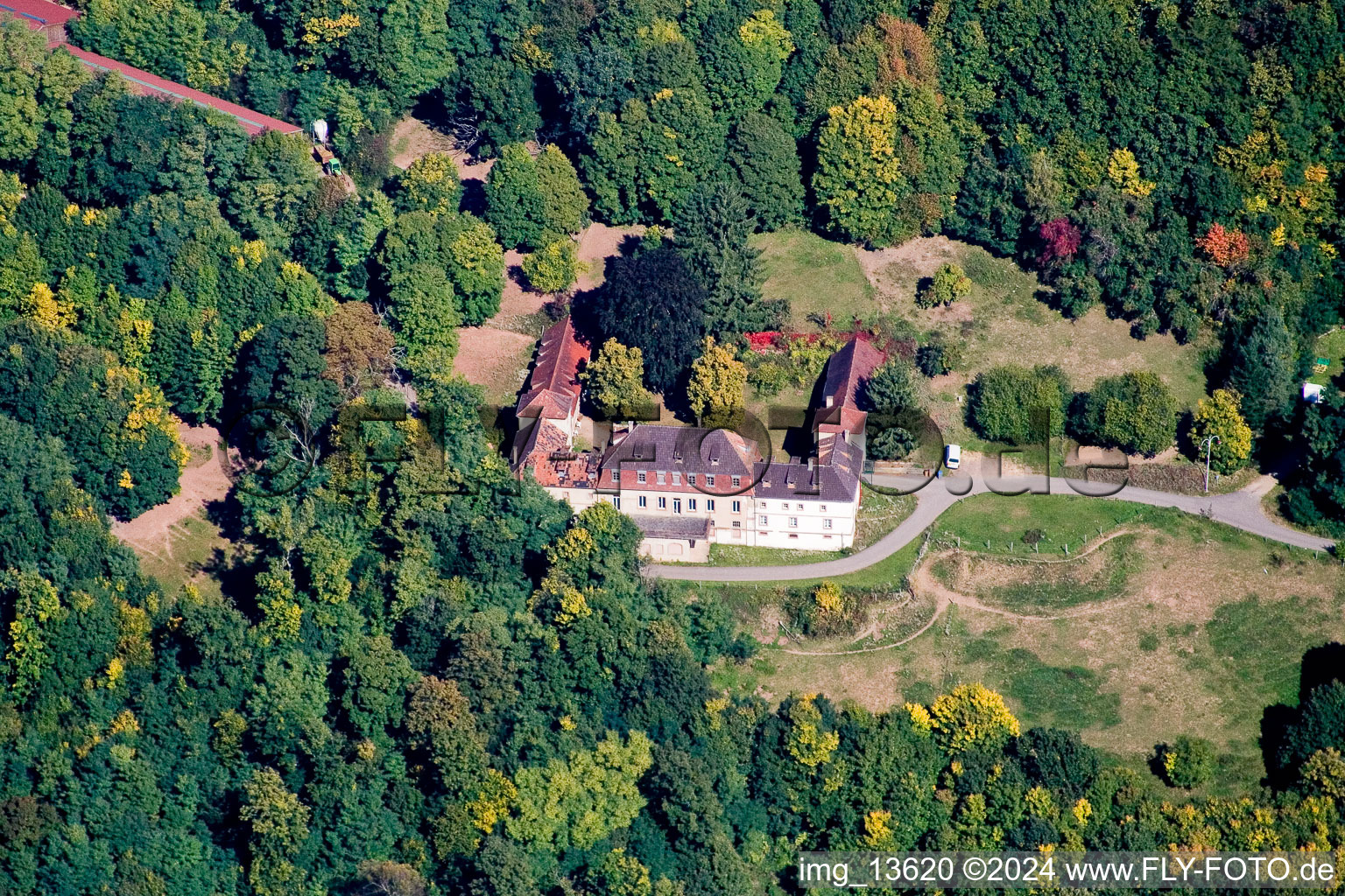 Vue oblique de Weiler dans le département Bas Rhin, France