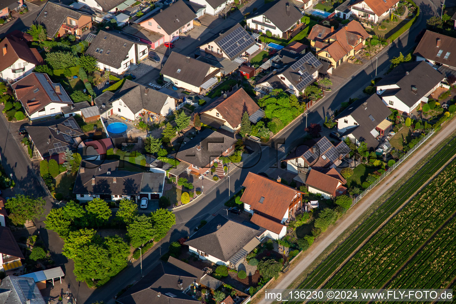 Anneau sud depuis l'ouest à Kuhardt dans le département Rhénanie-Palatinat, Allemagne du point de vue du drone