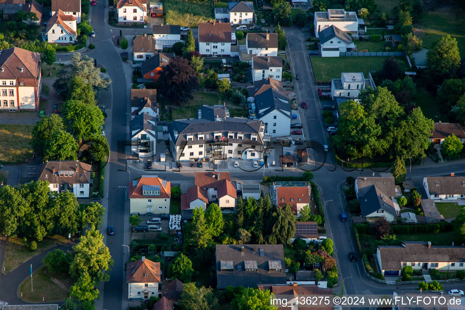 Vue aérienne de Nouveau bâtiment sur la Scheffelstr à Kandel dans le département Rhénanie-Palatinat, Allemagne