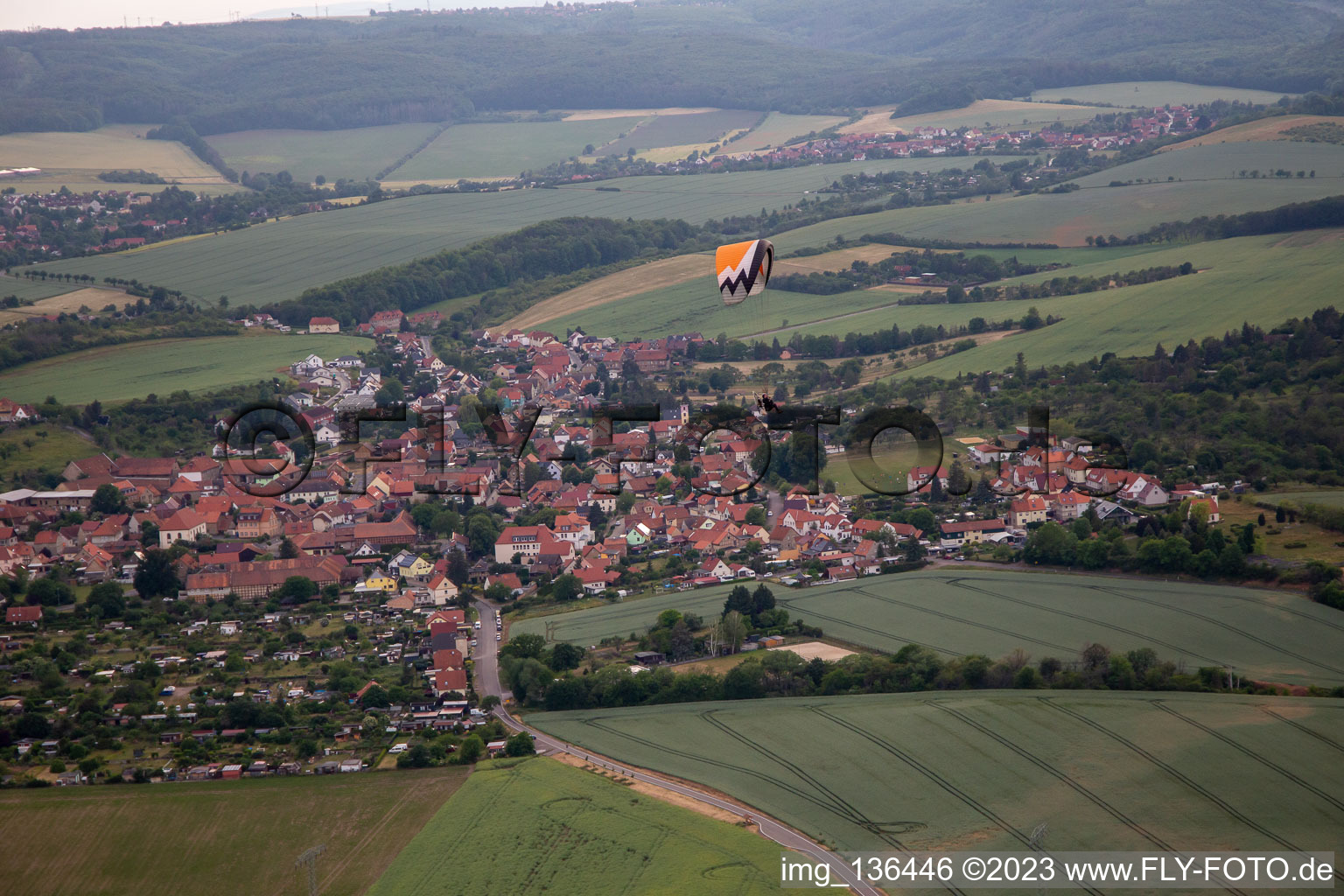 Vue aérienne de Quartier Timmenrode in Blankenburg dans le département Saxe-Anhalt, Allemagne