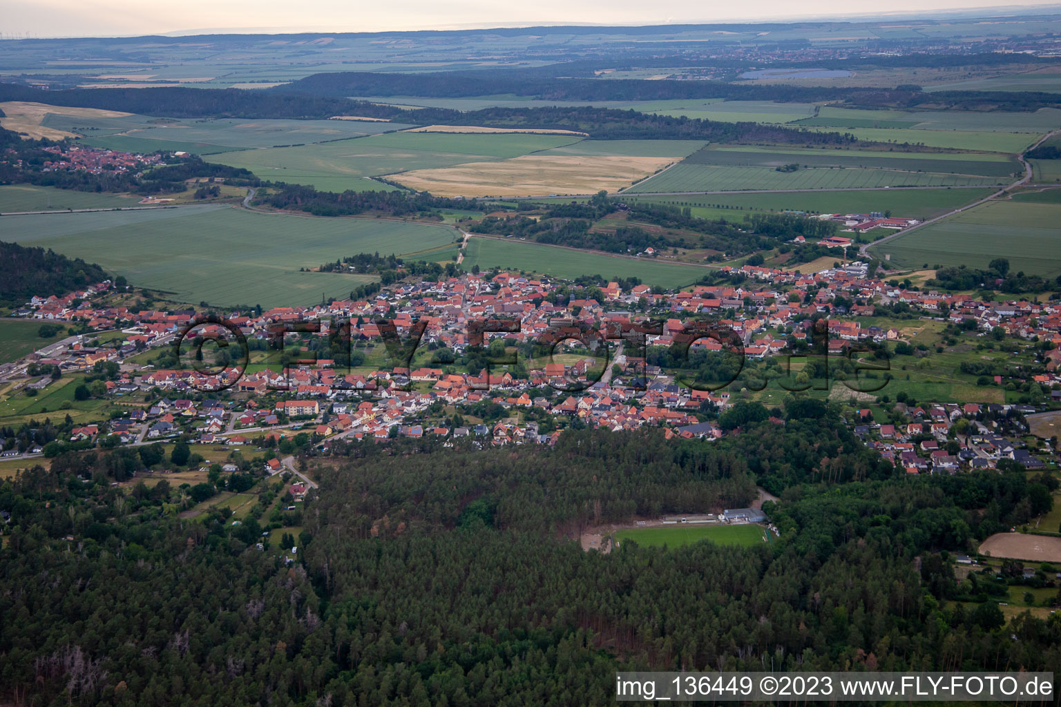 Vue aérienne de Quartier Westerhausen in Thale dans le département Saxe-Anhalt, Allemagne