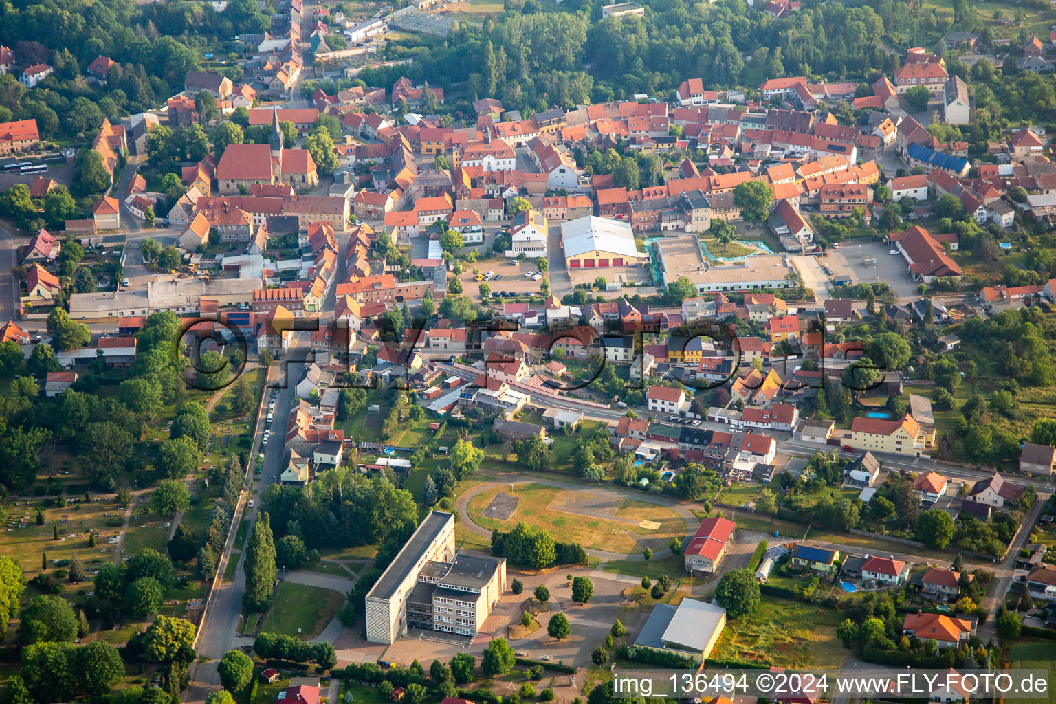Photographie aérienne de Quartier Ermsleben in Falkenstein dans le département Saxe-Anhalt, Allemagne
